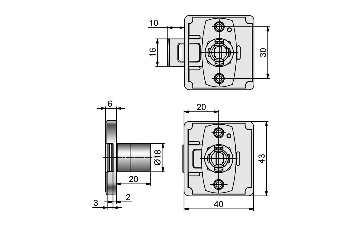 Lock LEHMANN 391, left