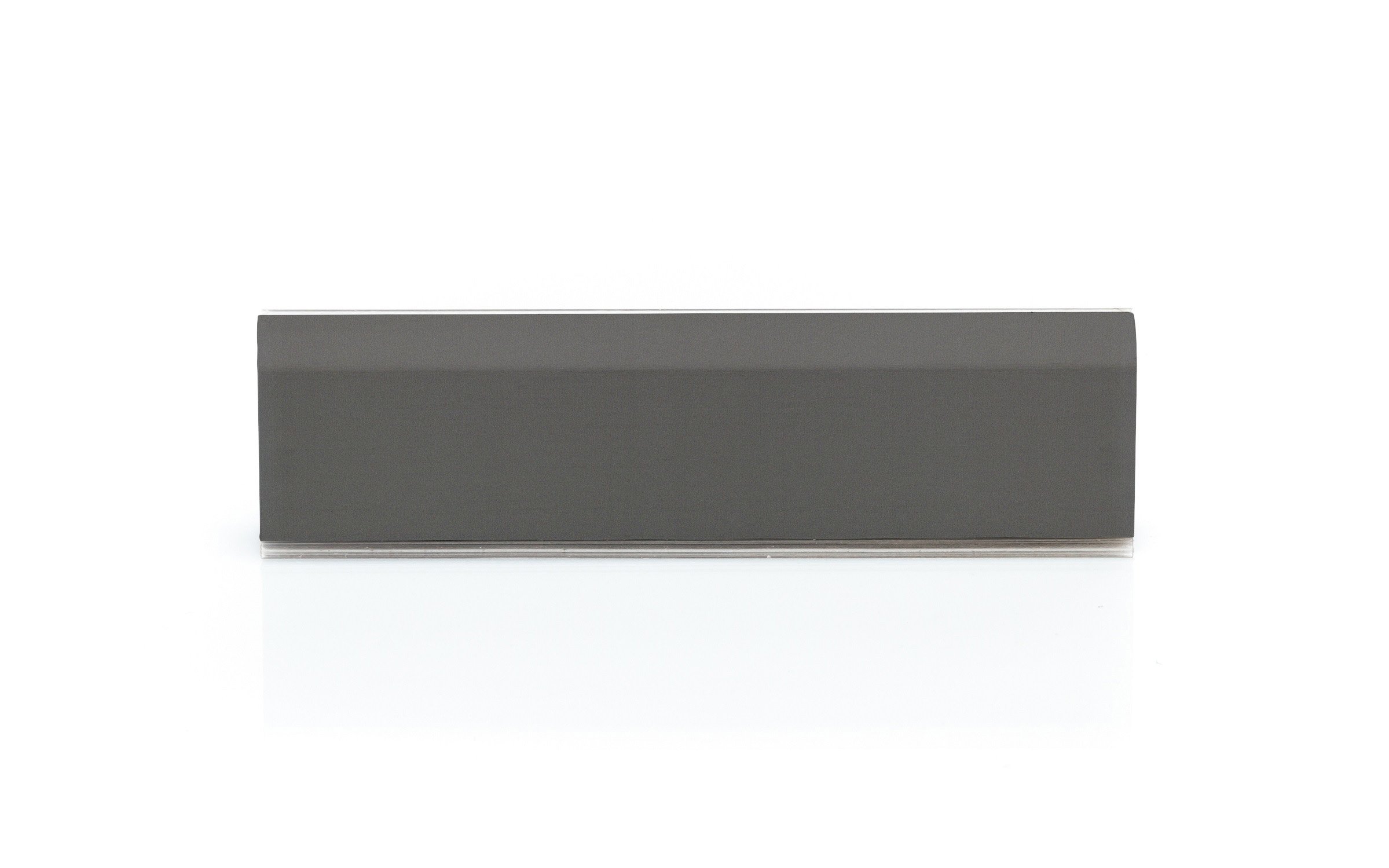 Backsplash, dimensions 25 x 11 mm, in dark grey color, length 4 m