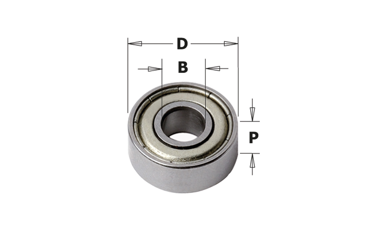 Replacement bearing CMT, 12,7 mm