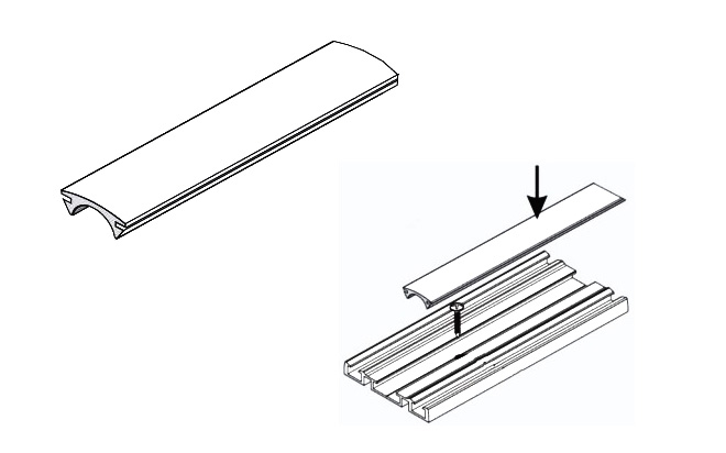 Tesnilo za spodnje vodilo Simple blue