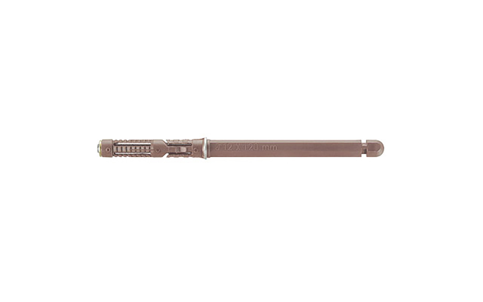 Invisible bracket fi 12 x 120 mm, brown