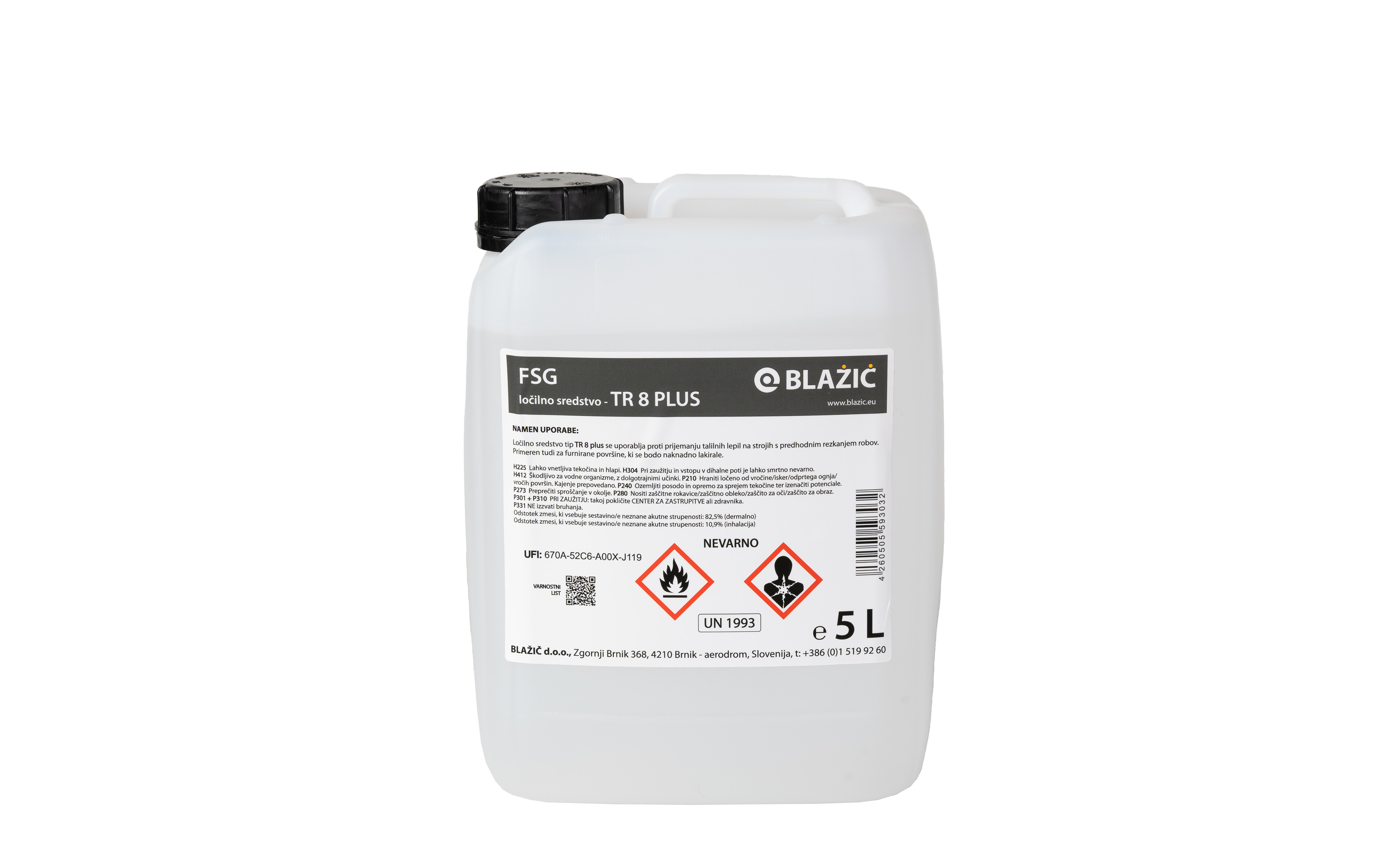 Release agent type TR8 PLUS, 5L, plastic bottle
