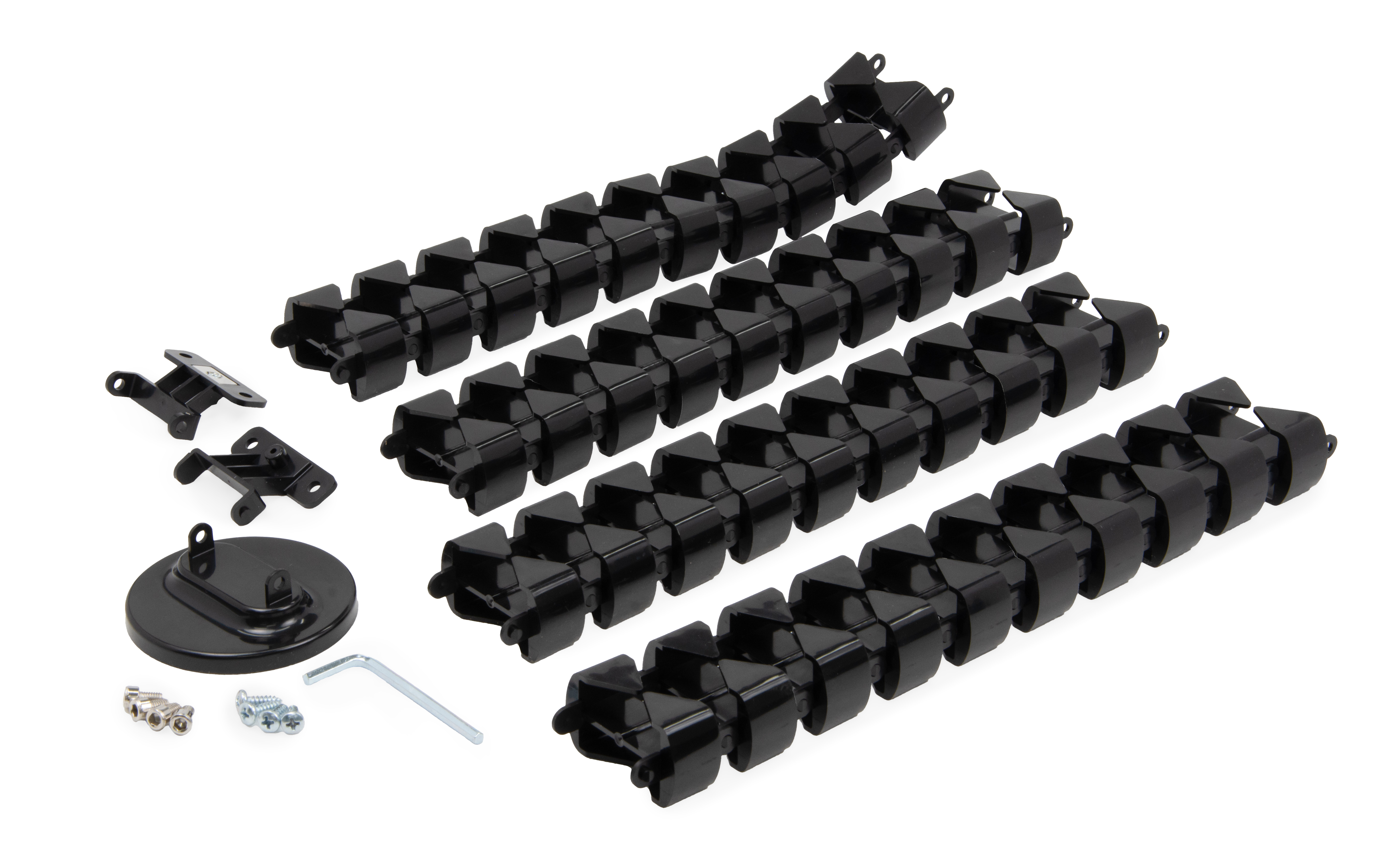 Cable management system, type CMP026, black color