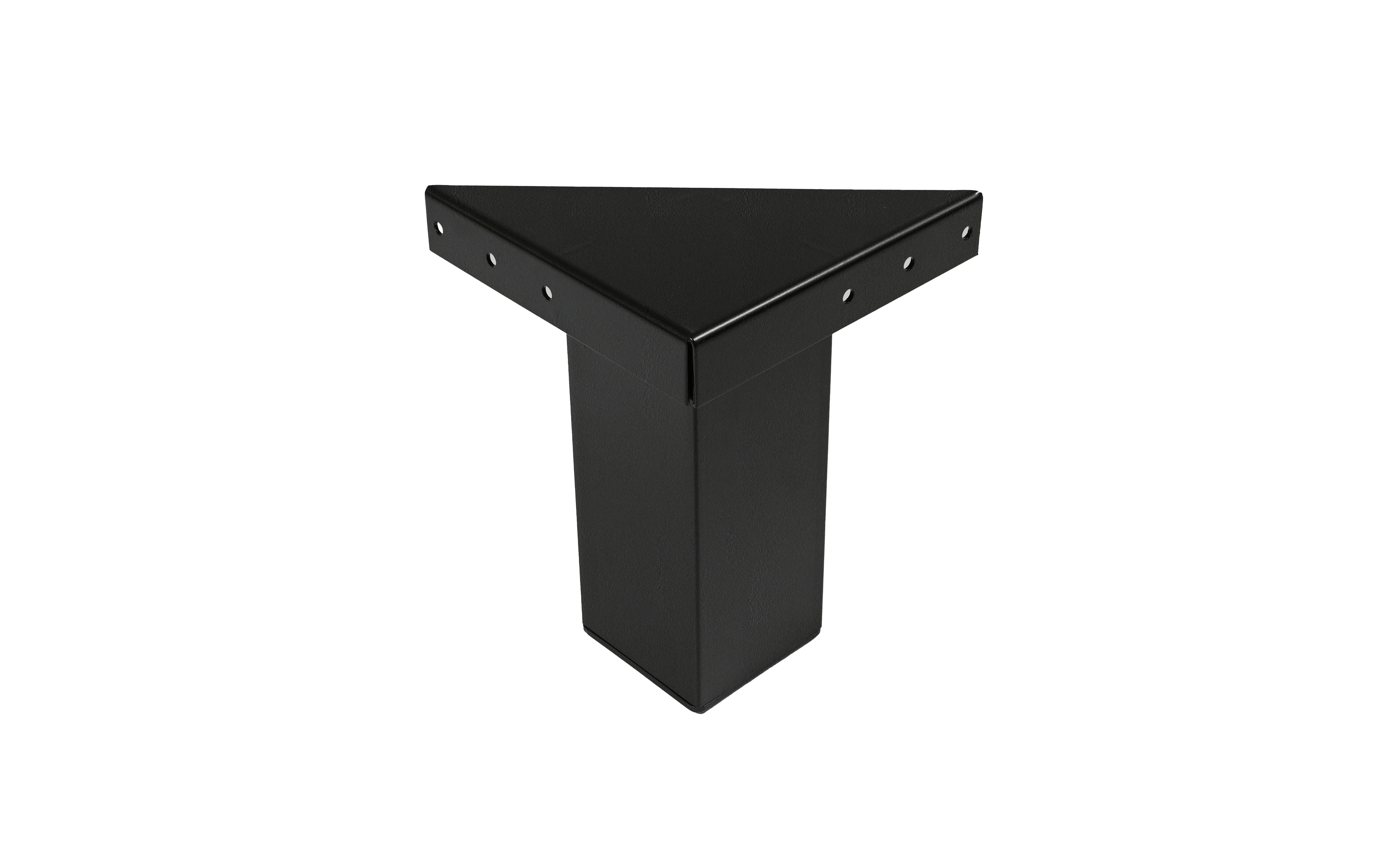 Furniture leg for bed 80 X 80 mm, height 250 mm, Structural BLACK