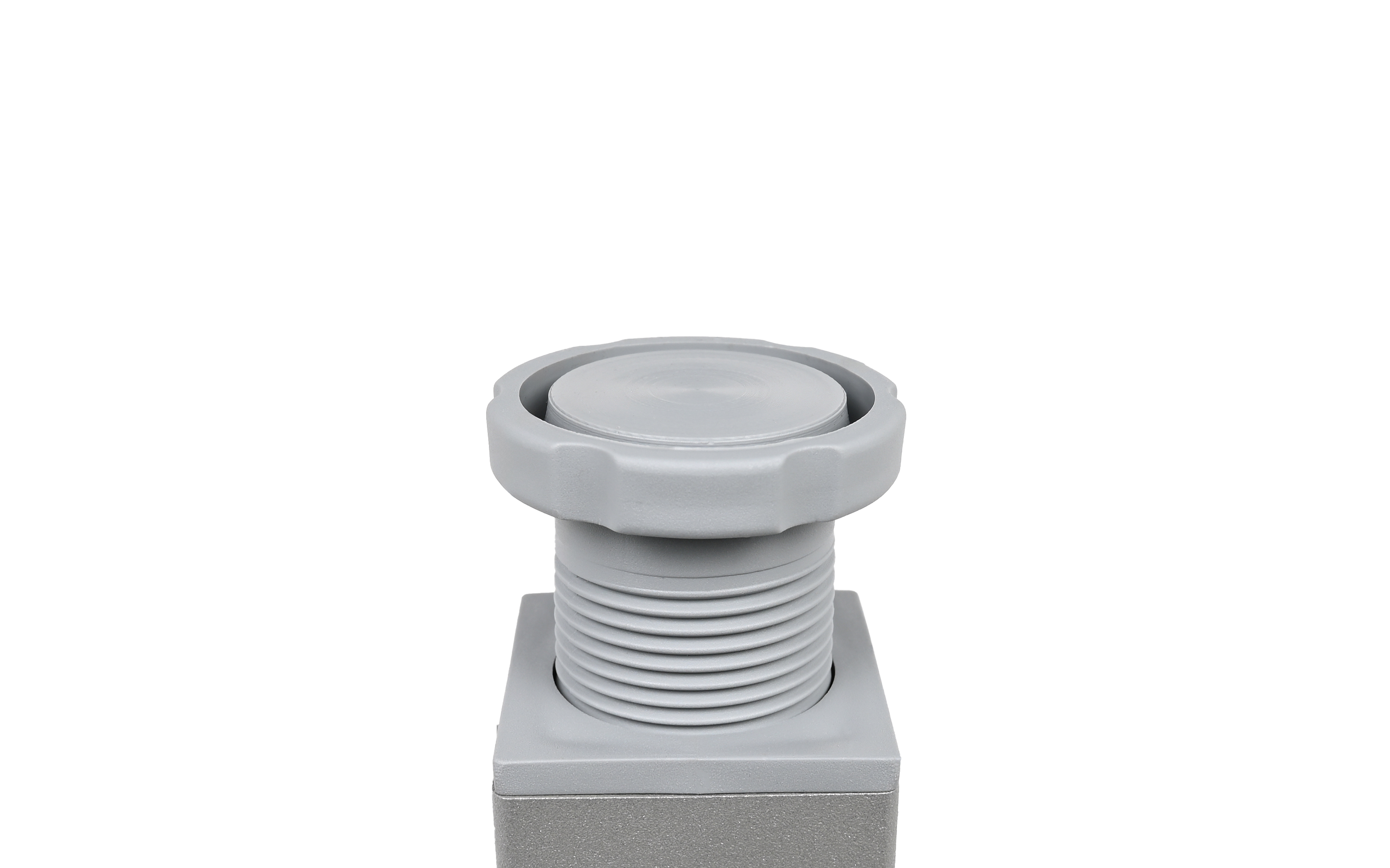 Noga 40x40/100 mm, siva, RAL 9006 struktur Noga 40x40/100 mm, siva, RAL 9006 struktur