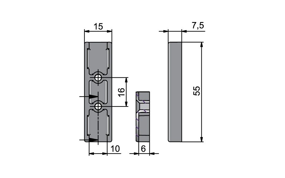 Pripornik LEHMANN 4155, za ključavnico 415