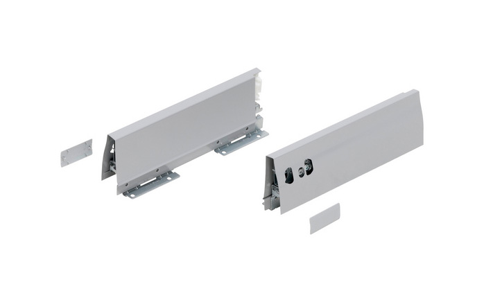 Drawer slide set 20/1 DWD 95/500, grey - RIGHT