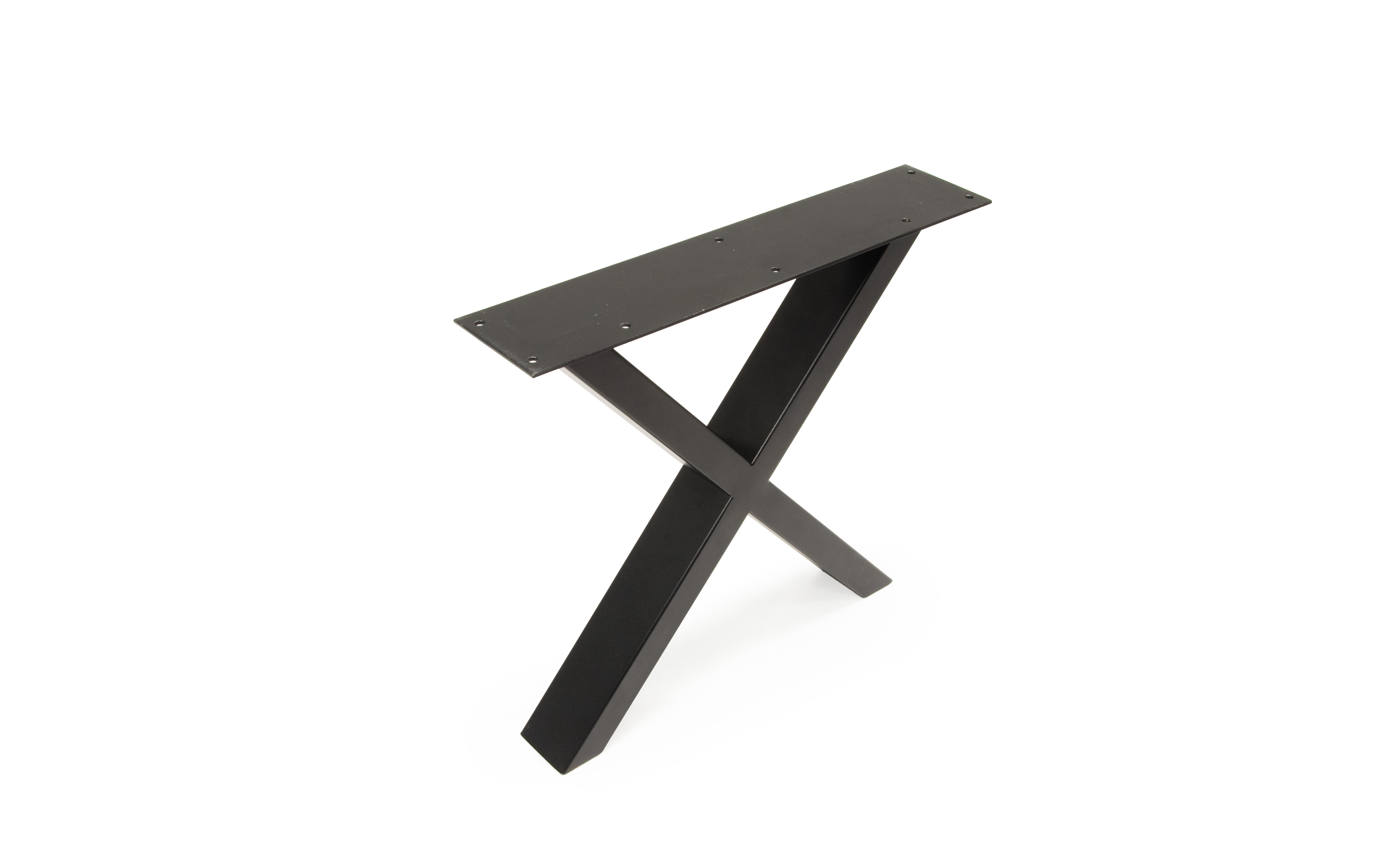 Bench leg Black Iron X, black structure