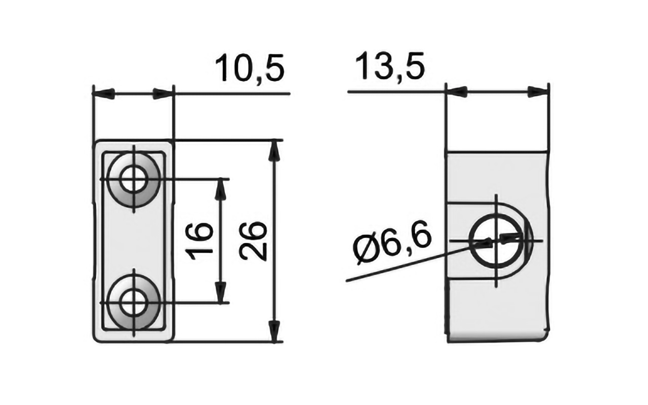 Vodilo palice 065.2 LEHMANN za trozaporno ključavnico