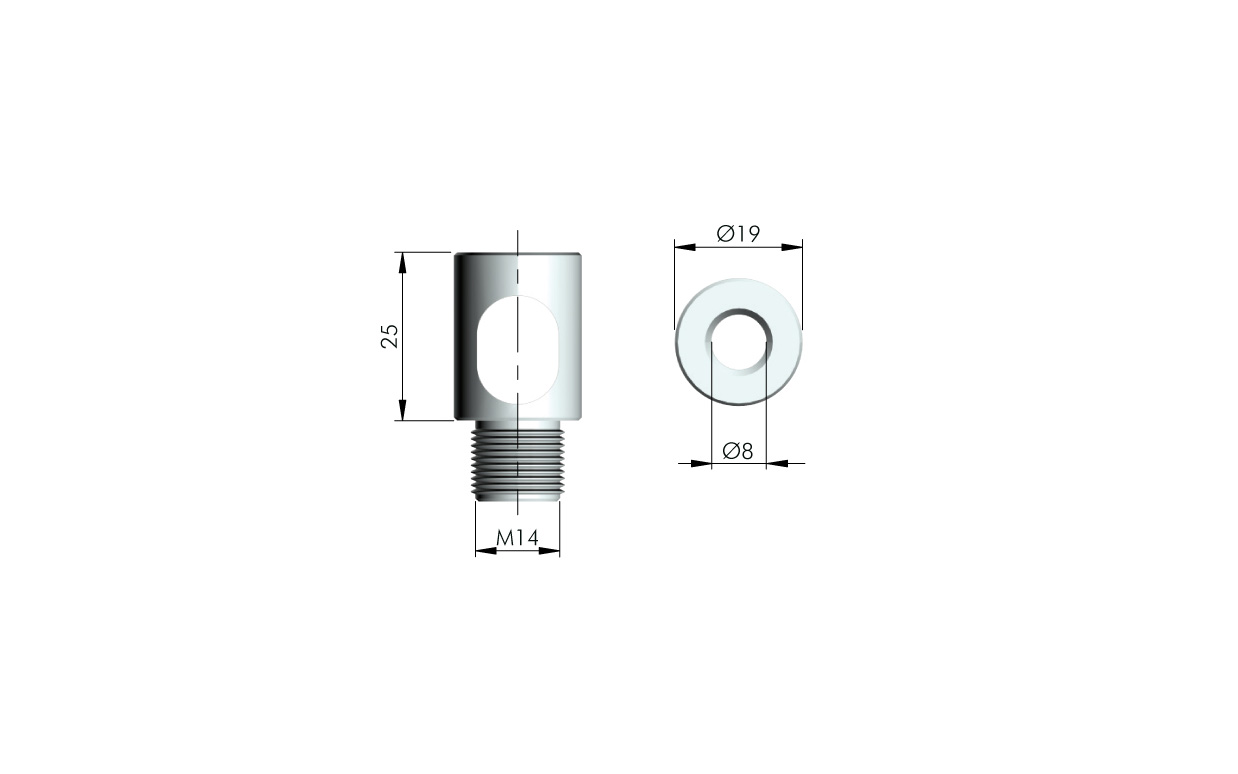 Bushing 8mm Target J10/12 for drilling panels