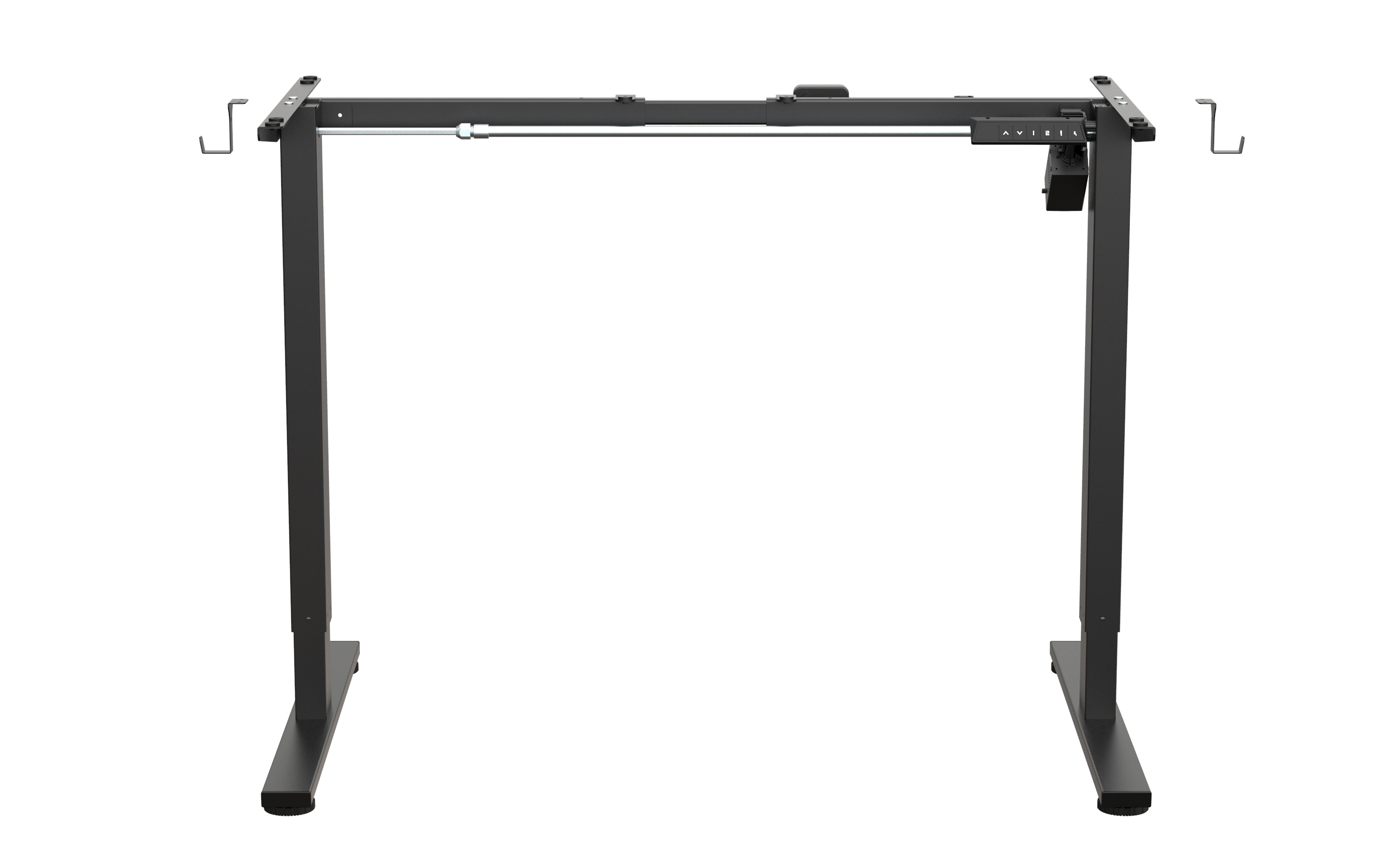 Electrical height adjustable table frame ET 156 BL-N, black color, adjustable from 715 to 1160 mm, loading capacity 80 kg