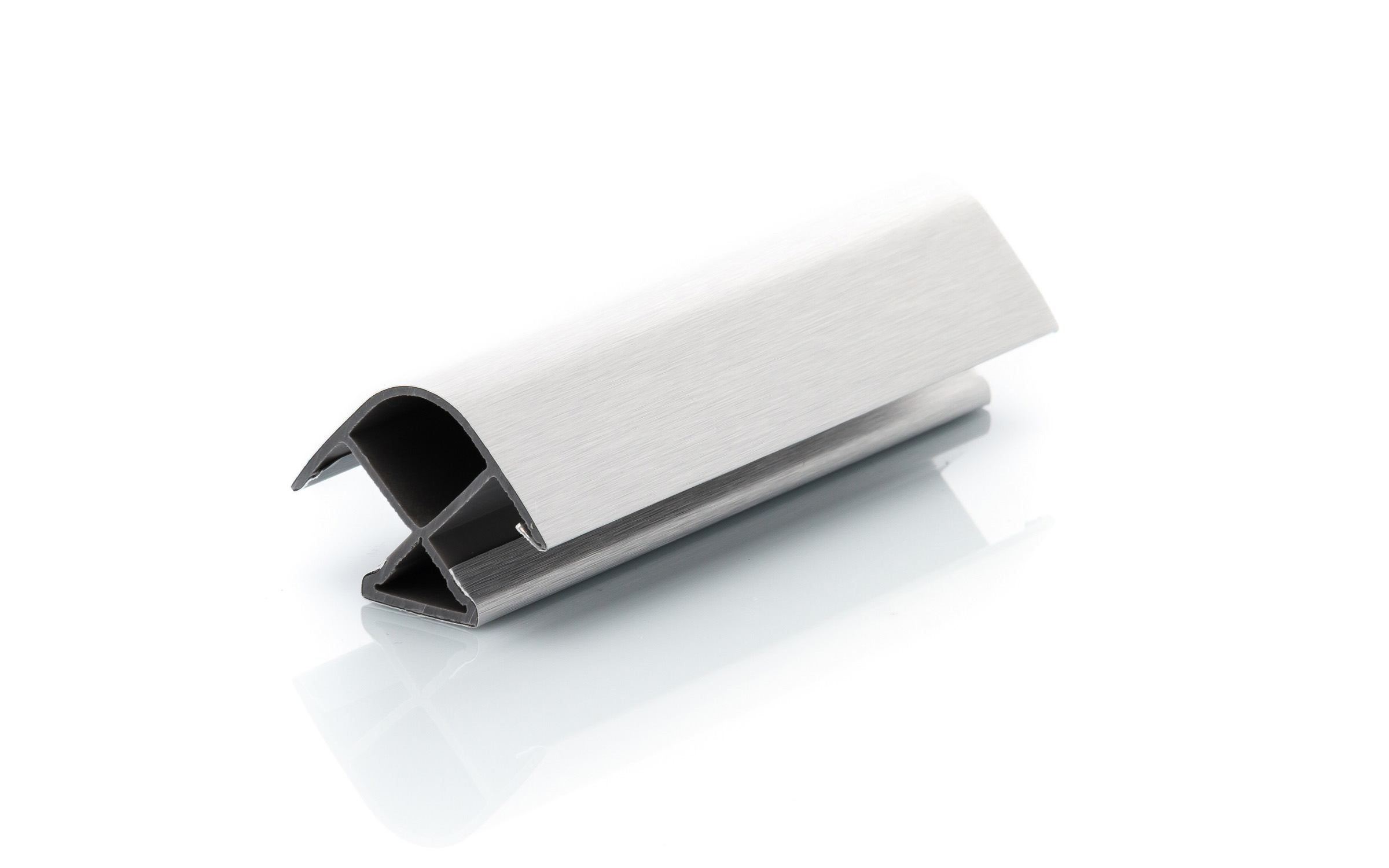 Vogalnik podnožja h=150 mm, 90°, R12 mm, aluminij saten