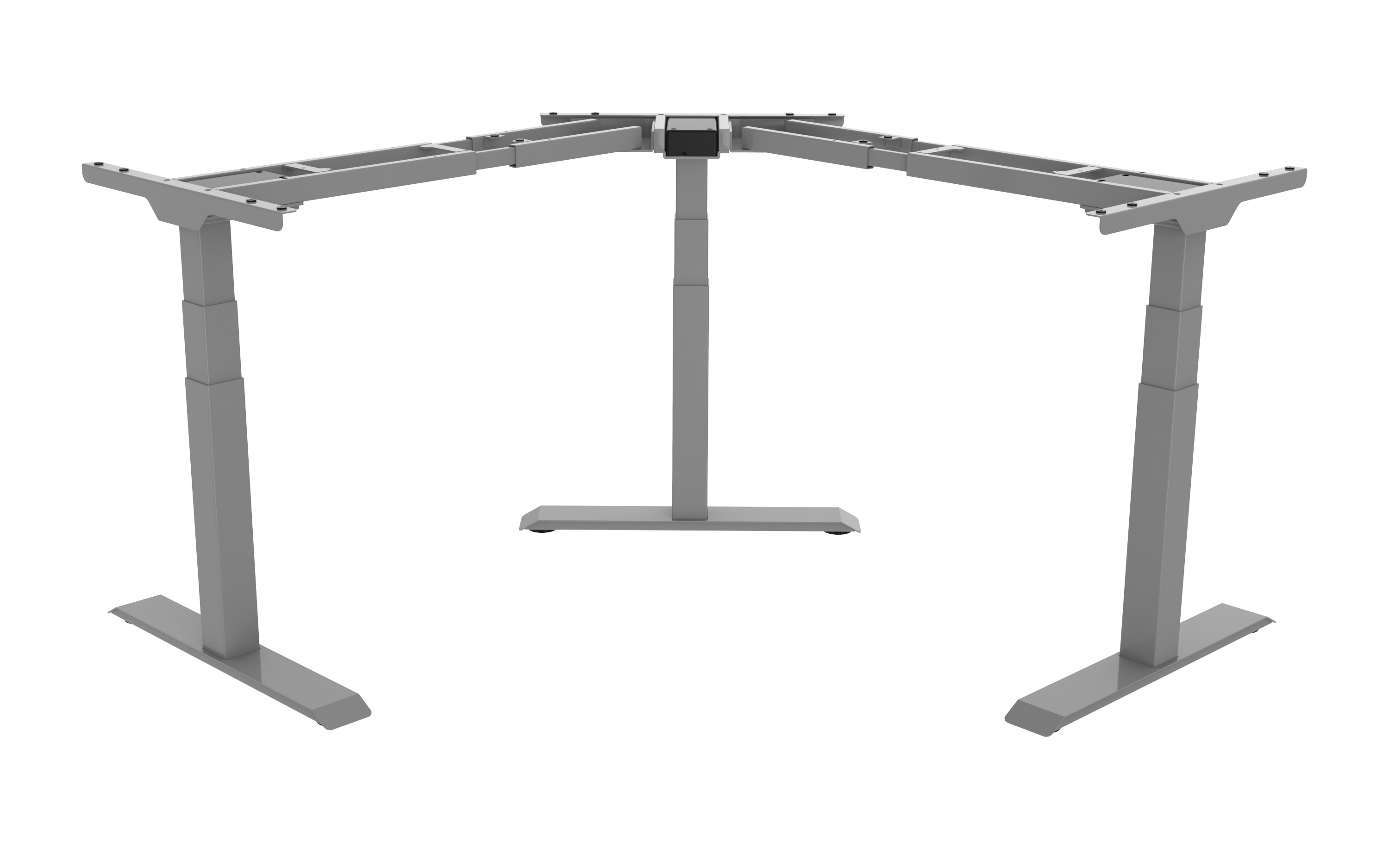Mizno podnožje ET 223T (IB)-SL, siva RAL 7045, 580-1230 mm, nosilnost 150 kg