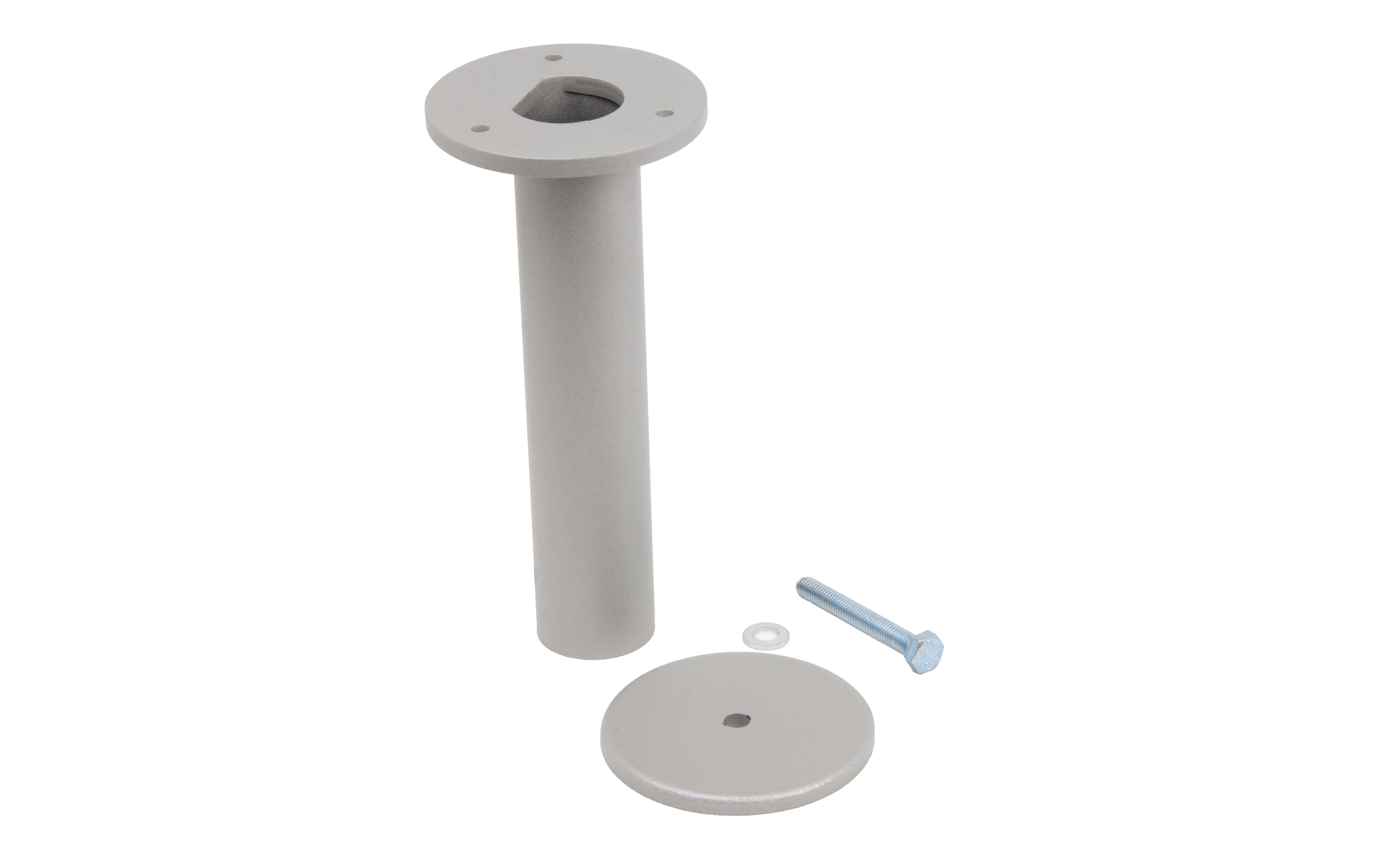 Worktop support D 40/200 mm, grey, RAL 9006 structure