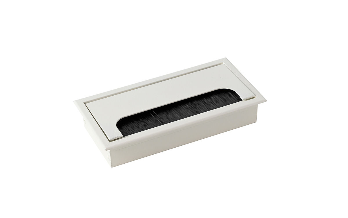 Cable grommet Docker 80 x 160 mm, white color