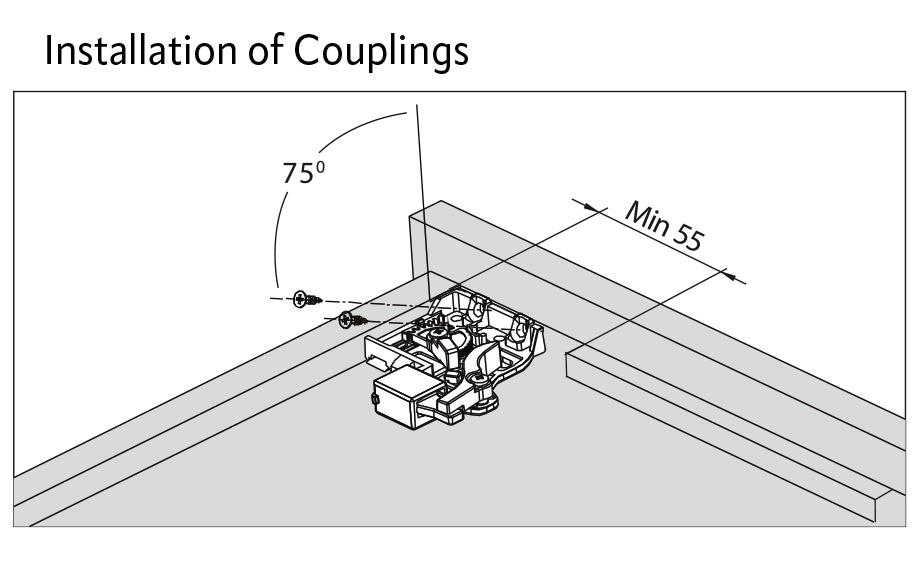 DTC concealed slides 450 mm, partial extension, soft close, loading capacity up to 25 kg DTC concealed slides 450 mm, partial extension, soft close, loading capacity up to 25 kg