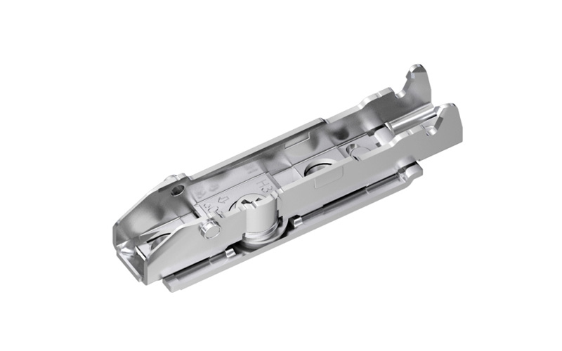 1D linear mounting plate, 2 point fixing, height 2 mm.