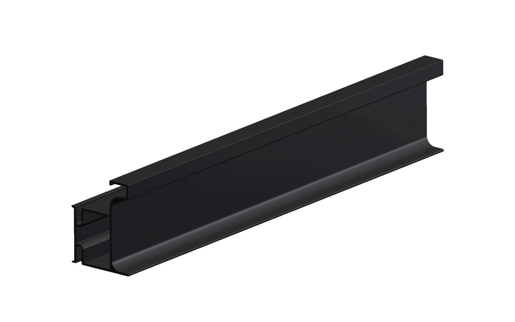 Opes vertical Gola L profile black, l=2,7 m