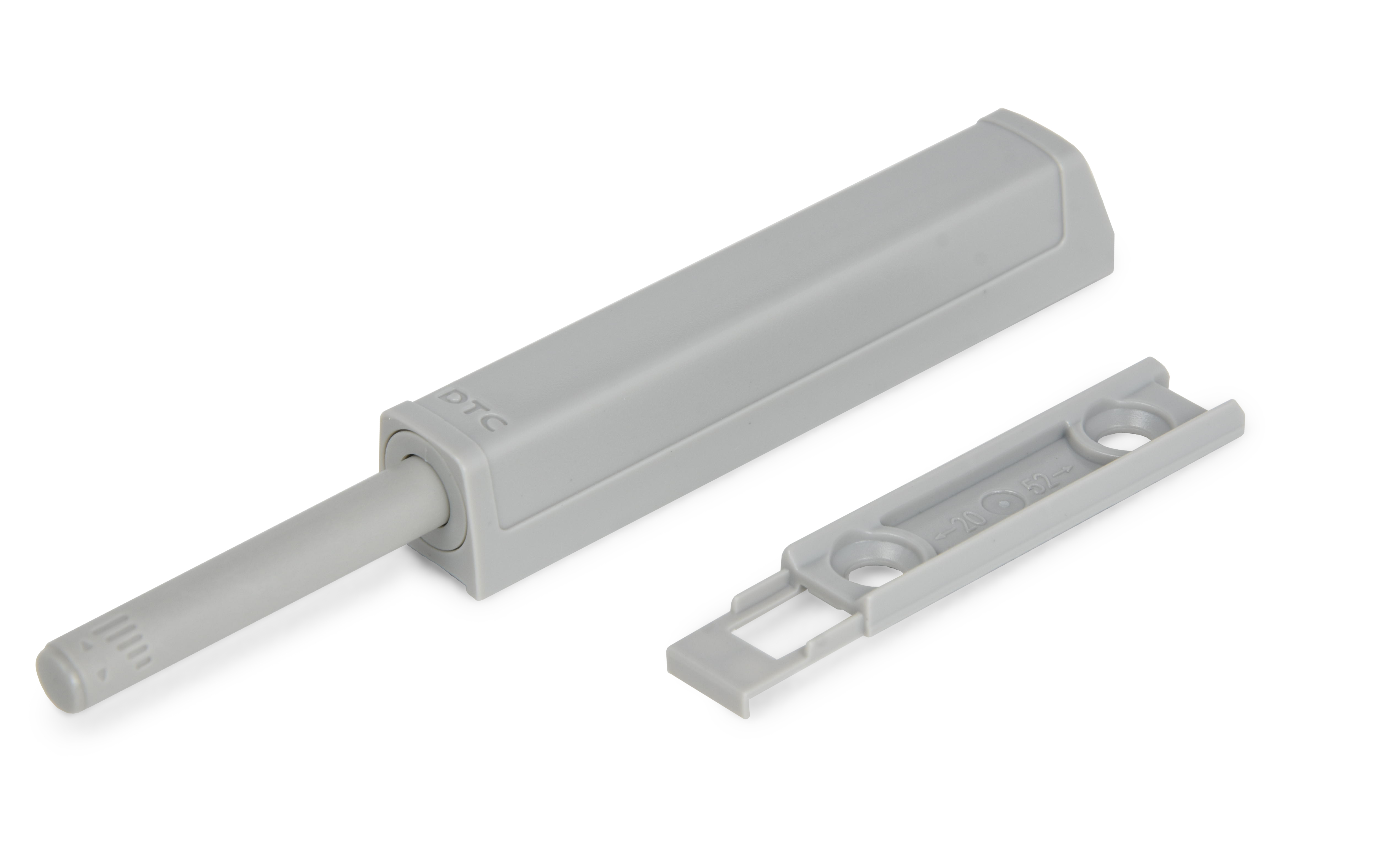 Push open latch - gumiran mehanizem v ohišju , sivi