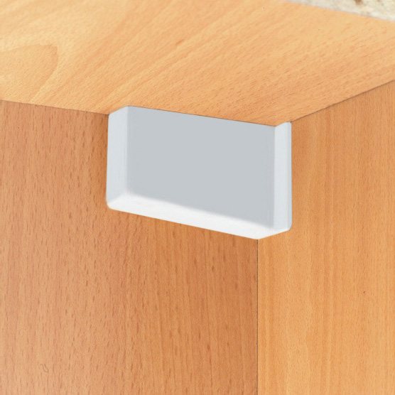 Decorative cover for bracket type 806, white, left Decorative cover for bracket type 806, white, left