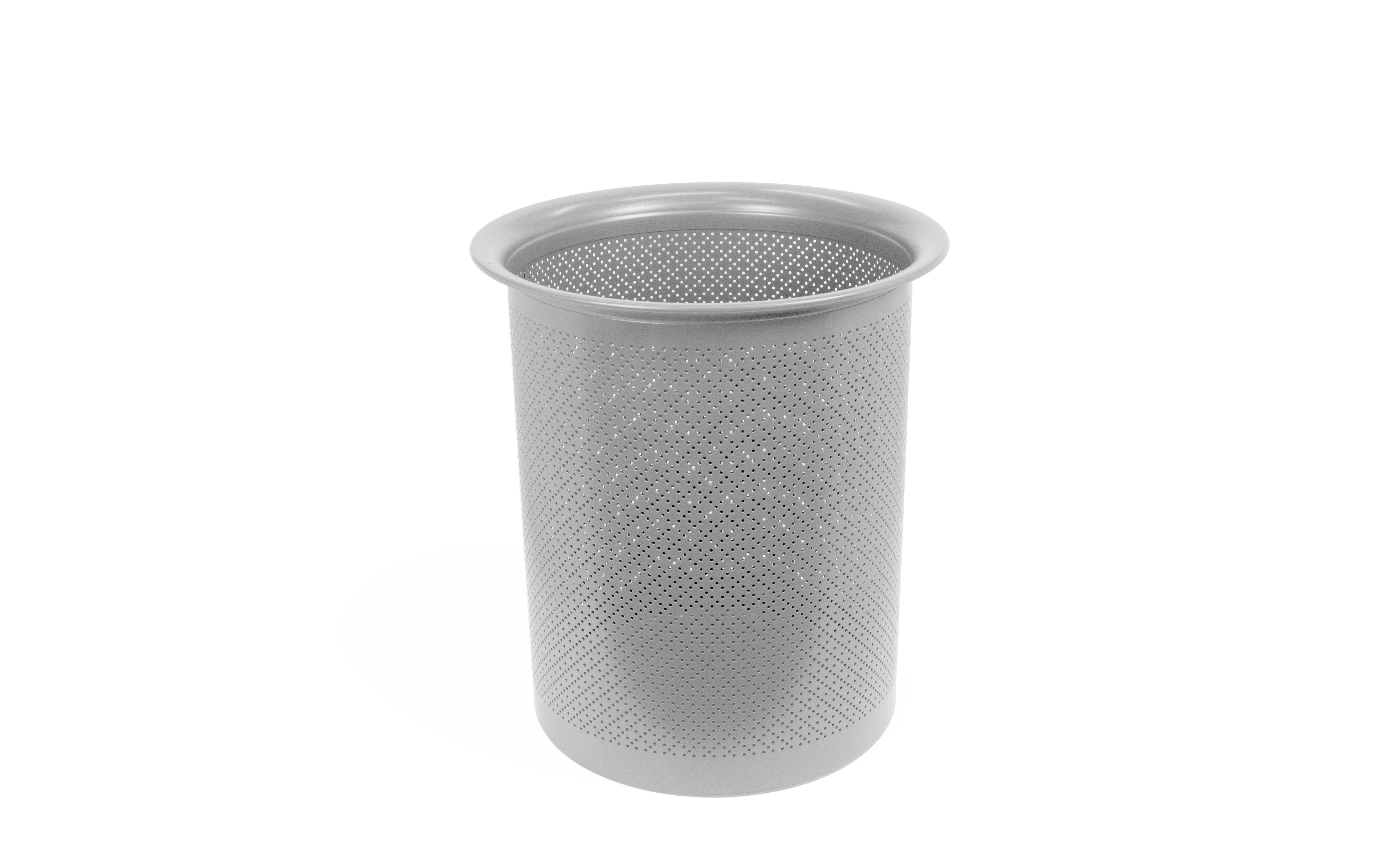 Koš za papir fi 245 mm, perforacija fi 3 mm, siva, RAL 9006