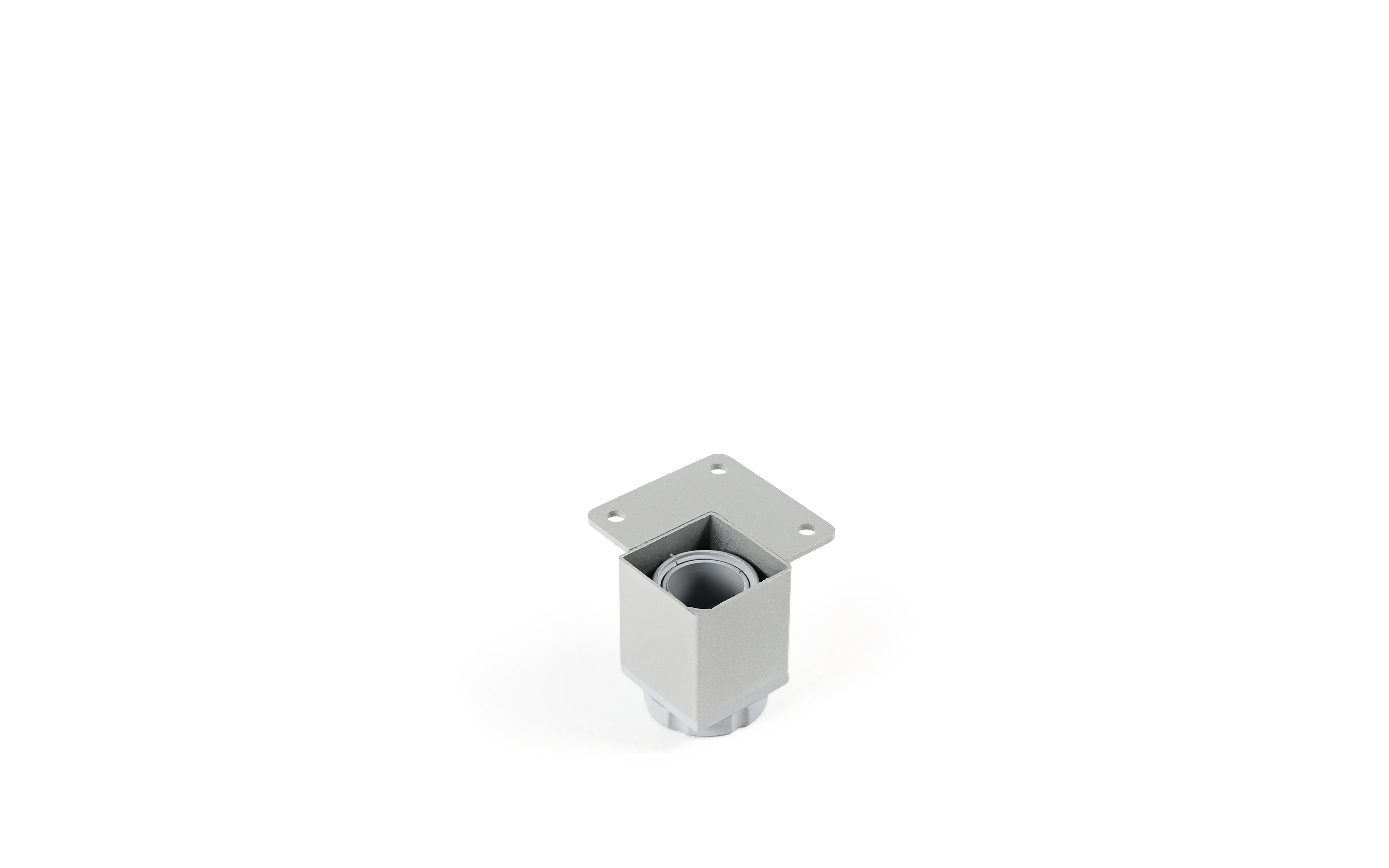 Noga 40x40/55 mm, siva, RAL 9006 struktur