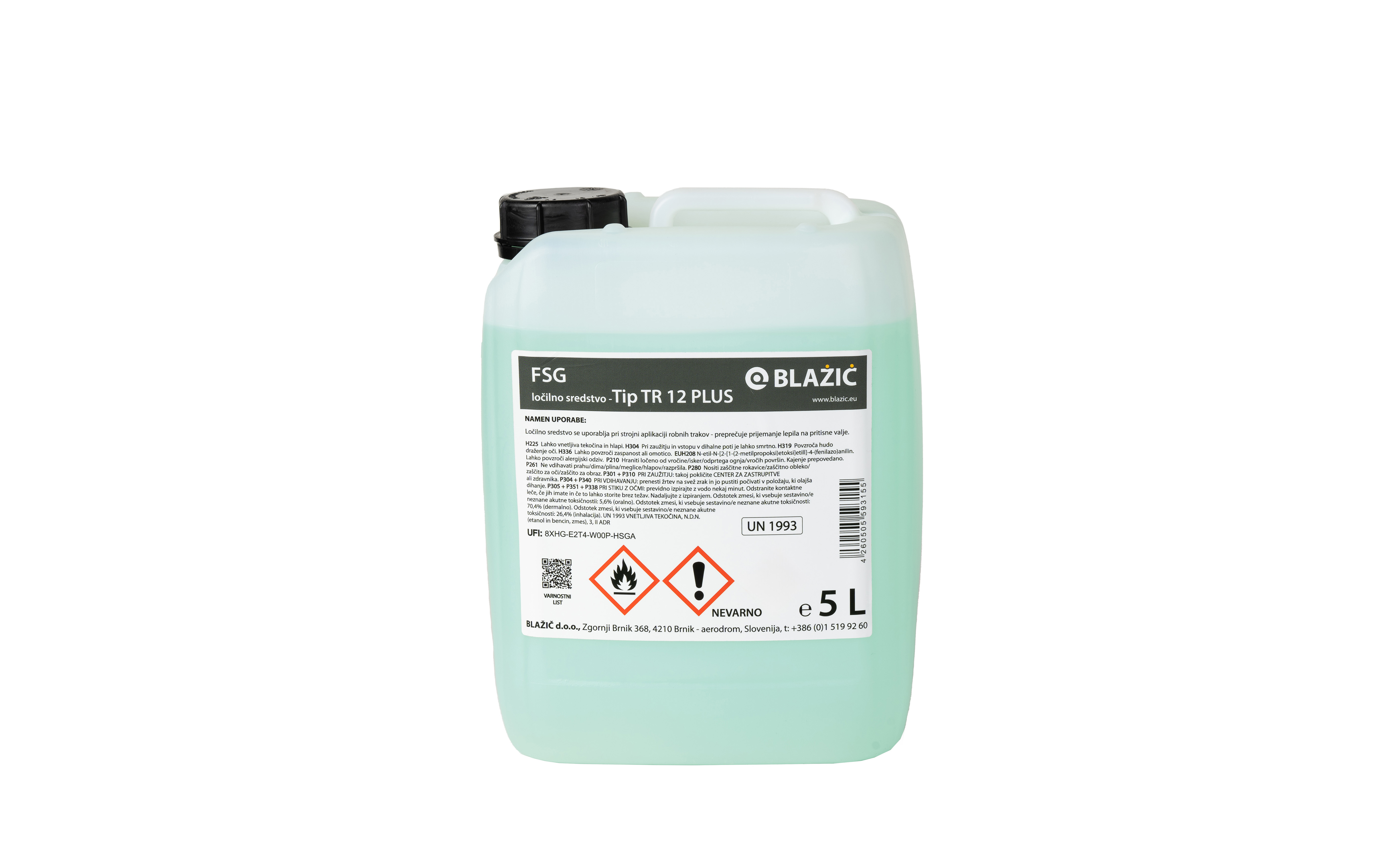 Ločilno sredstvo tip TR12 PLUS, 5L, plastenka