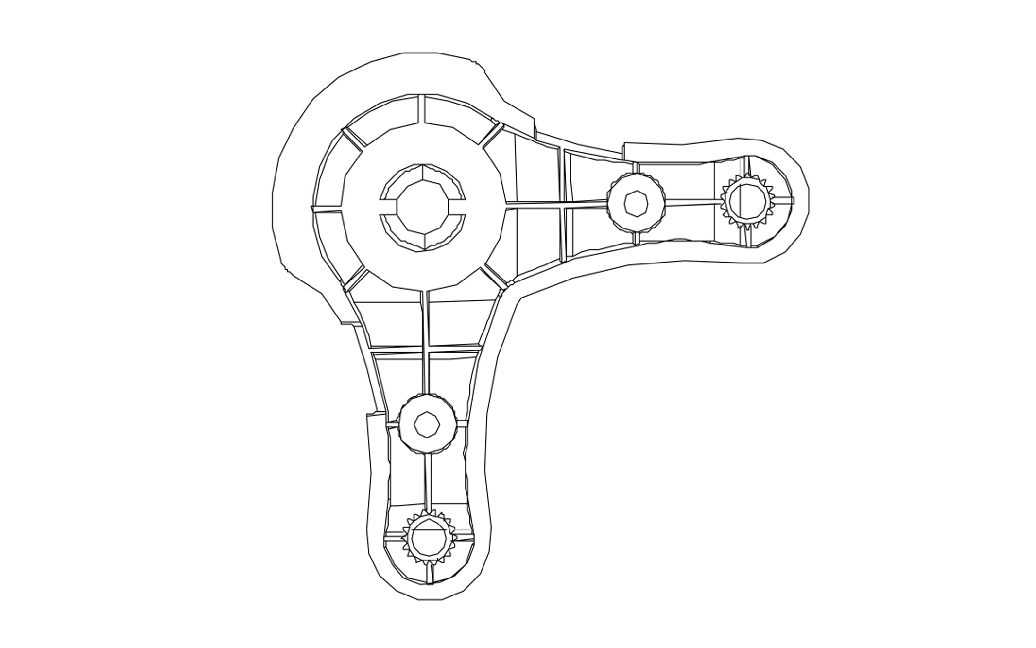 Set of legs, type 1063, height 150 mm, (4 legs, 2 brackets)