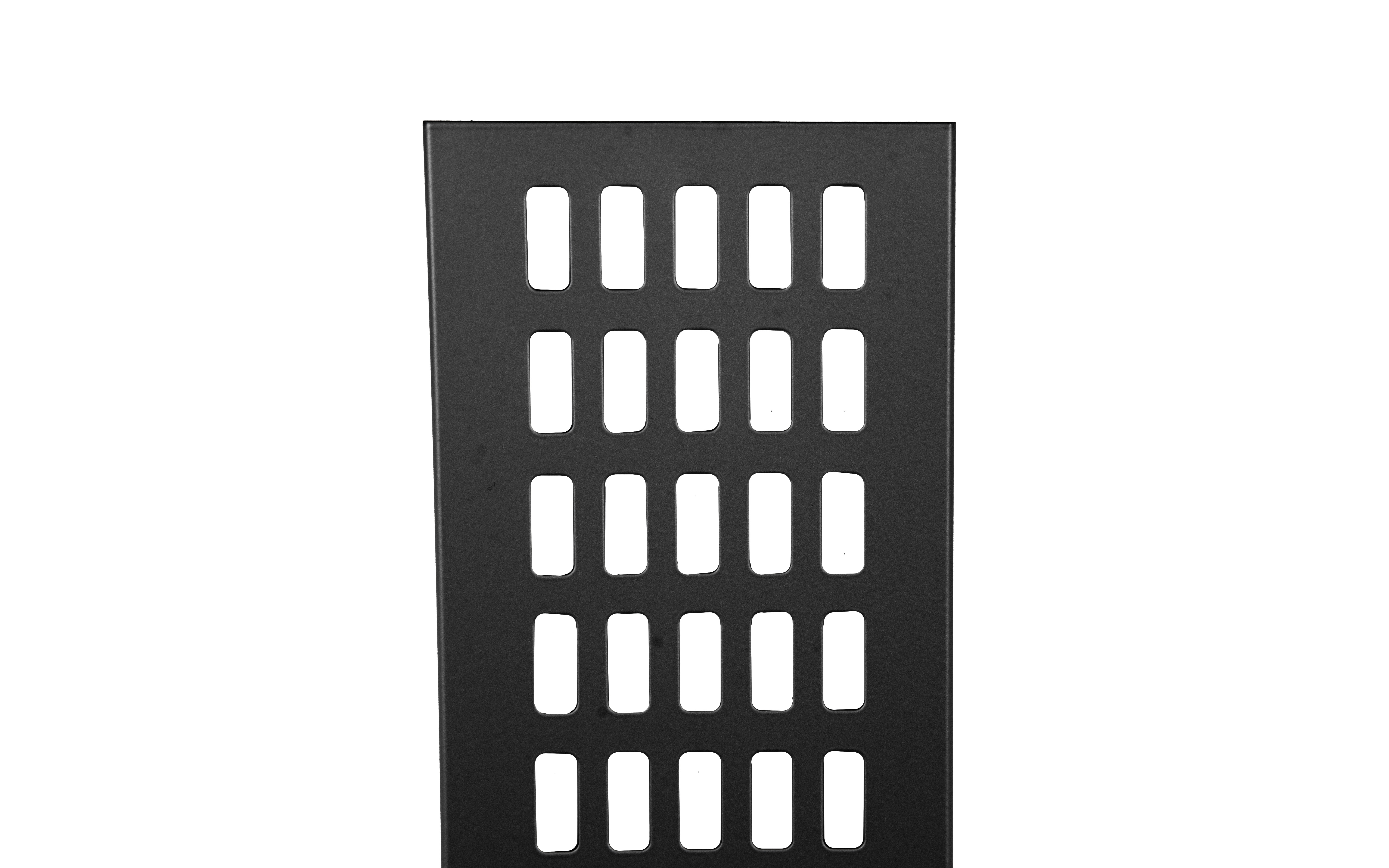 Alu zračnik 100x500mm, črna