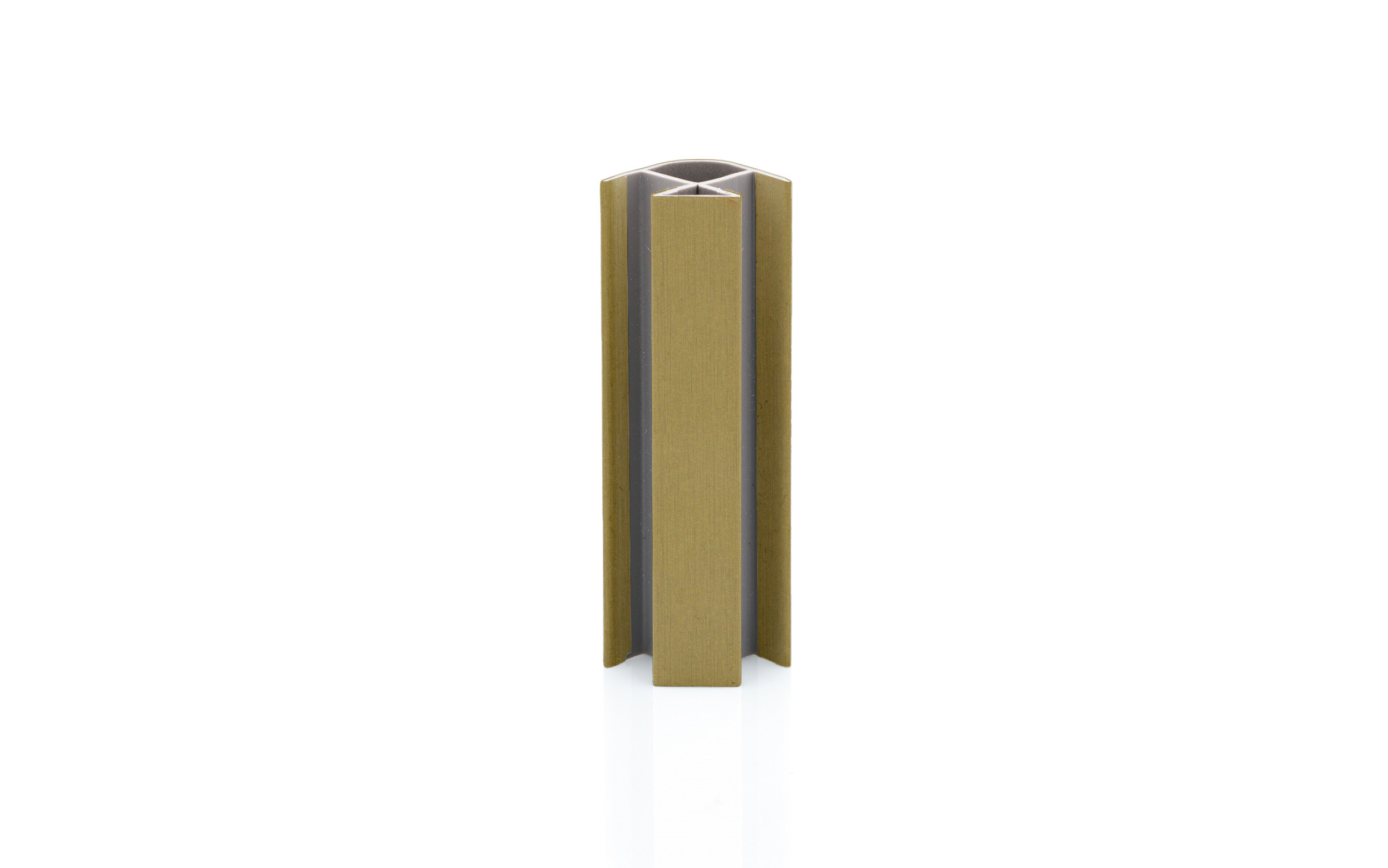 Plinth joint cap 150 mm, 90°, R12 mm, gold