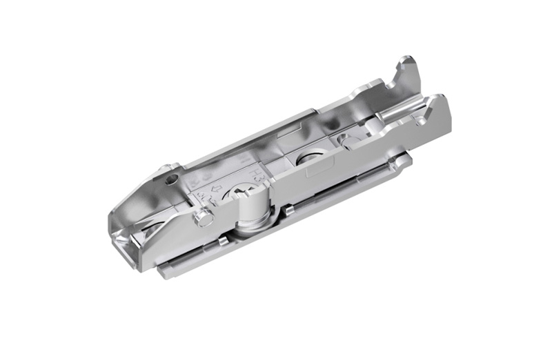 1D linear mounting plate, 2 point fixing, height 3 mm.