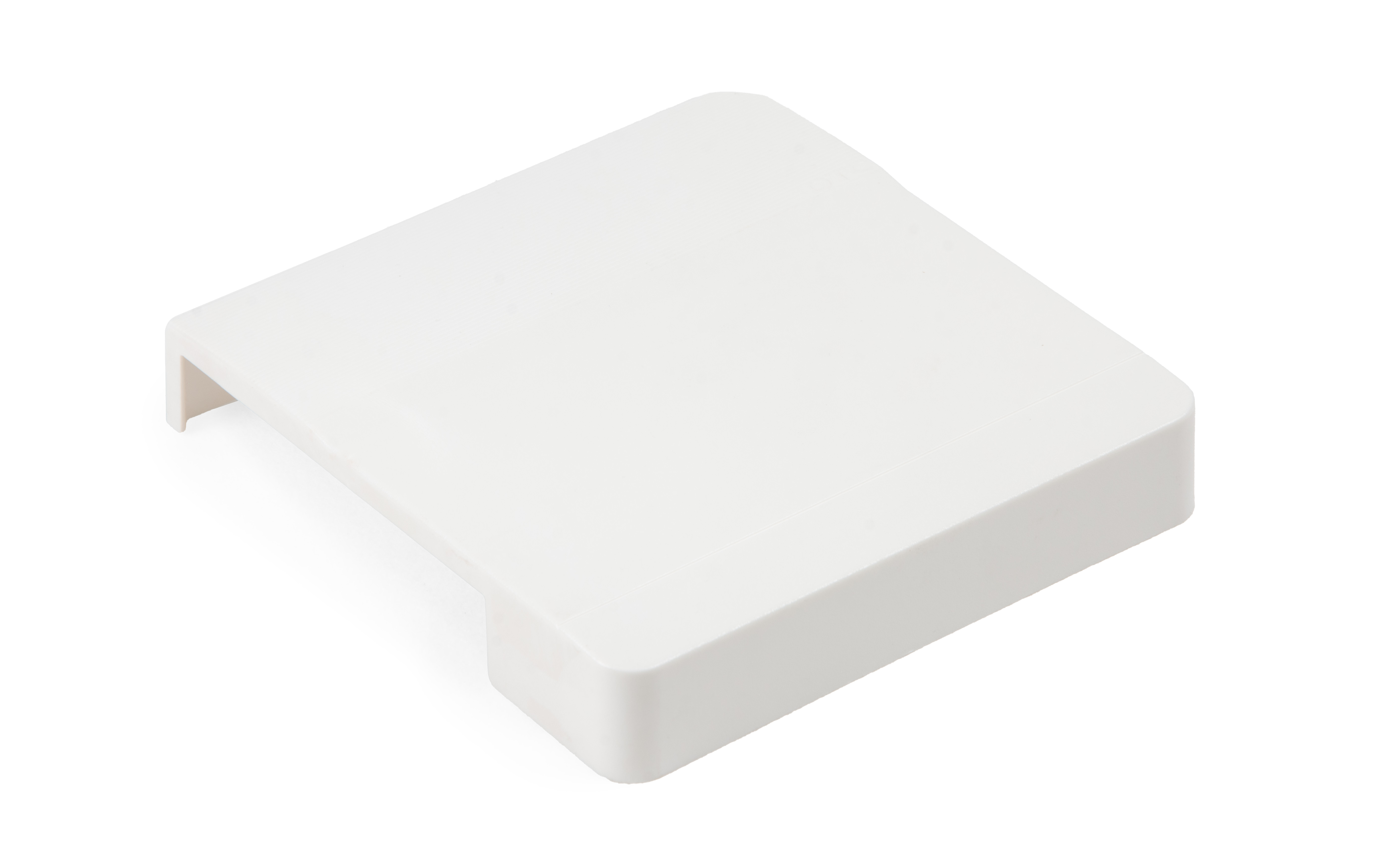 Decorative cover cap for Top Stay SQ in white color (L+R).