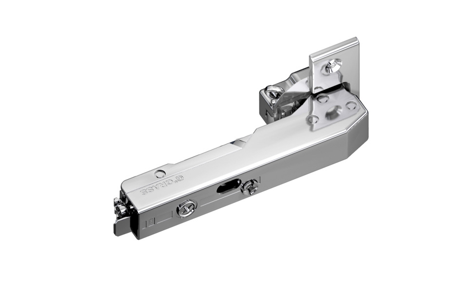 Grass Tiomos blind corner hinge  K90 - inset, without damper, opening angle 110°.
