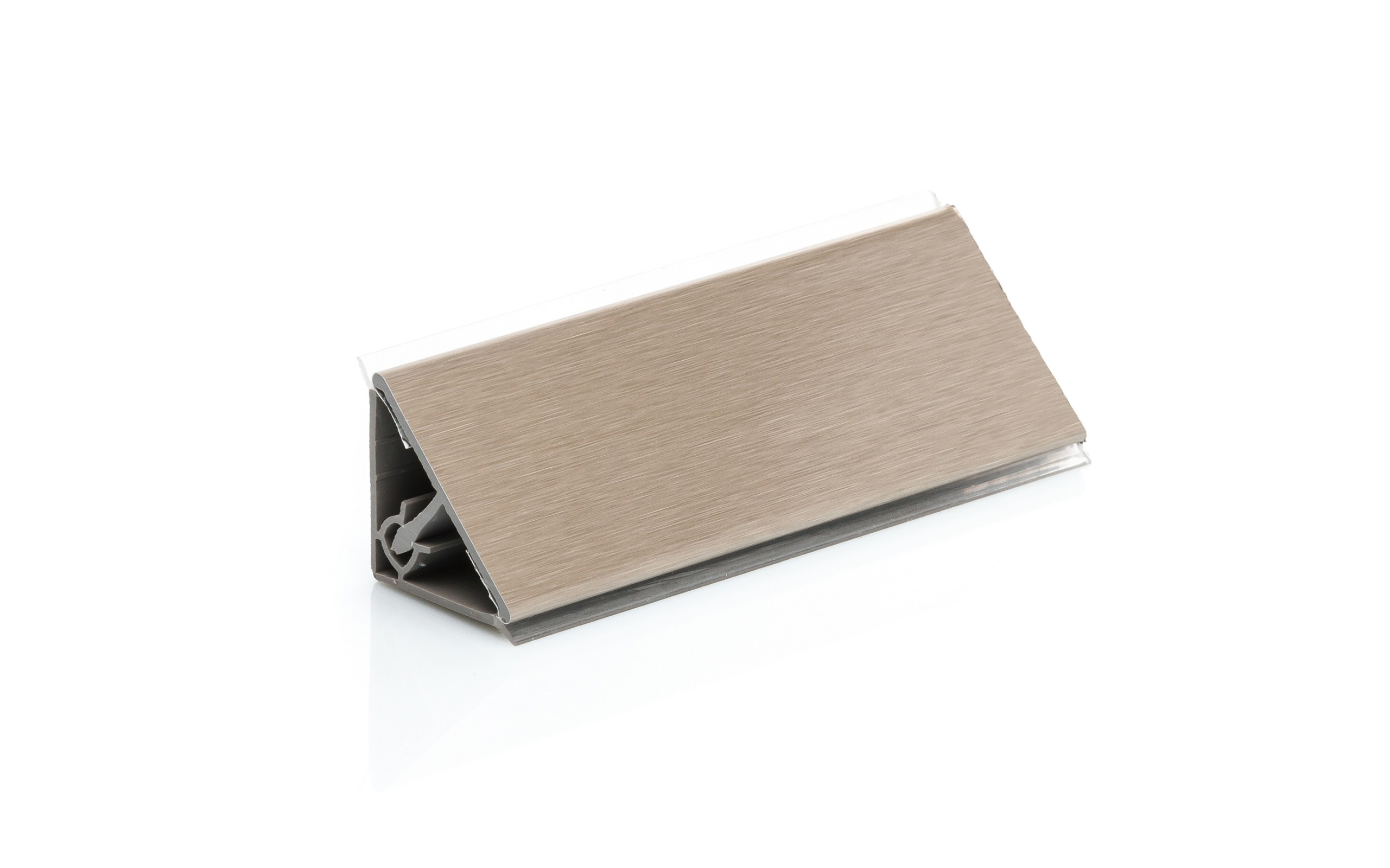 Backsplash, stainless steel (inox) color, length 4 m
