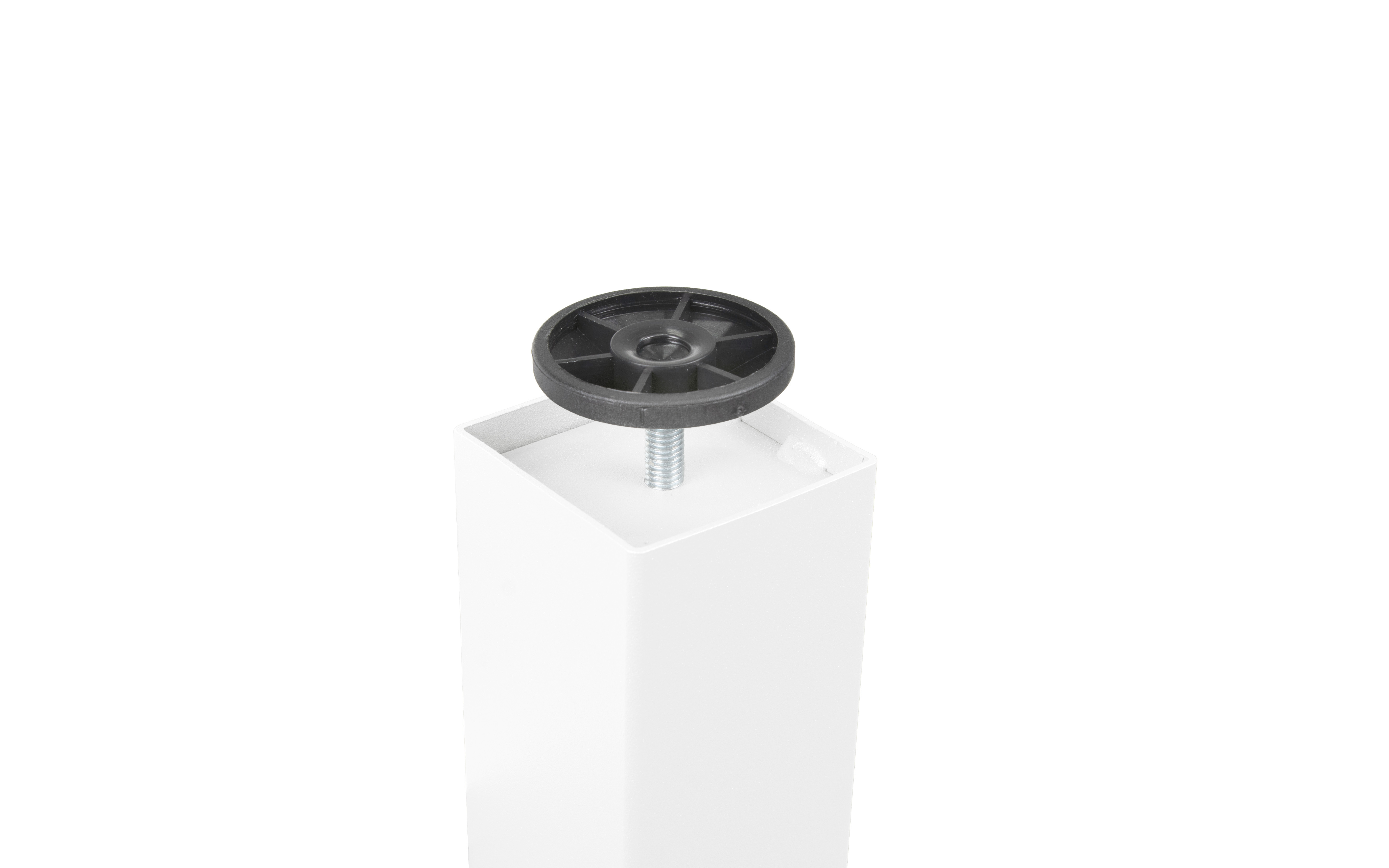 Table leg RIVA 45 x 45, h=1100 mm, white structure color