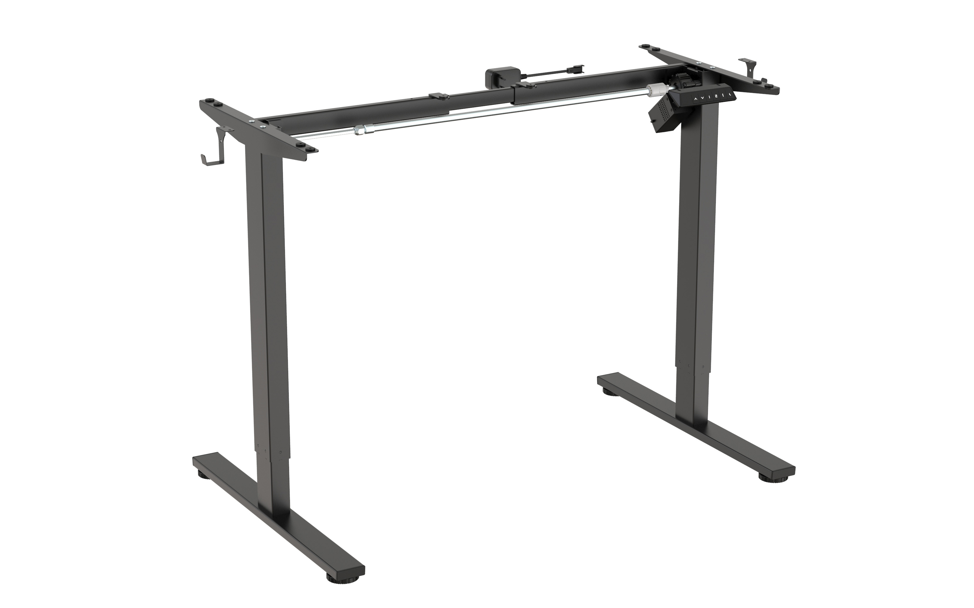 Electrical height adjustable table frame ET 156 BL-N, black color, adjustable from 715 to 1160 mm, loading capacity 80 kg