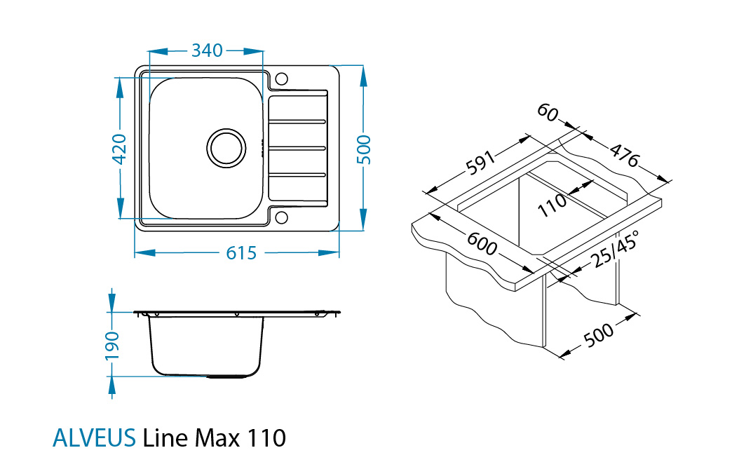 Sink Line Max 110
