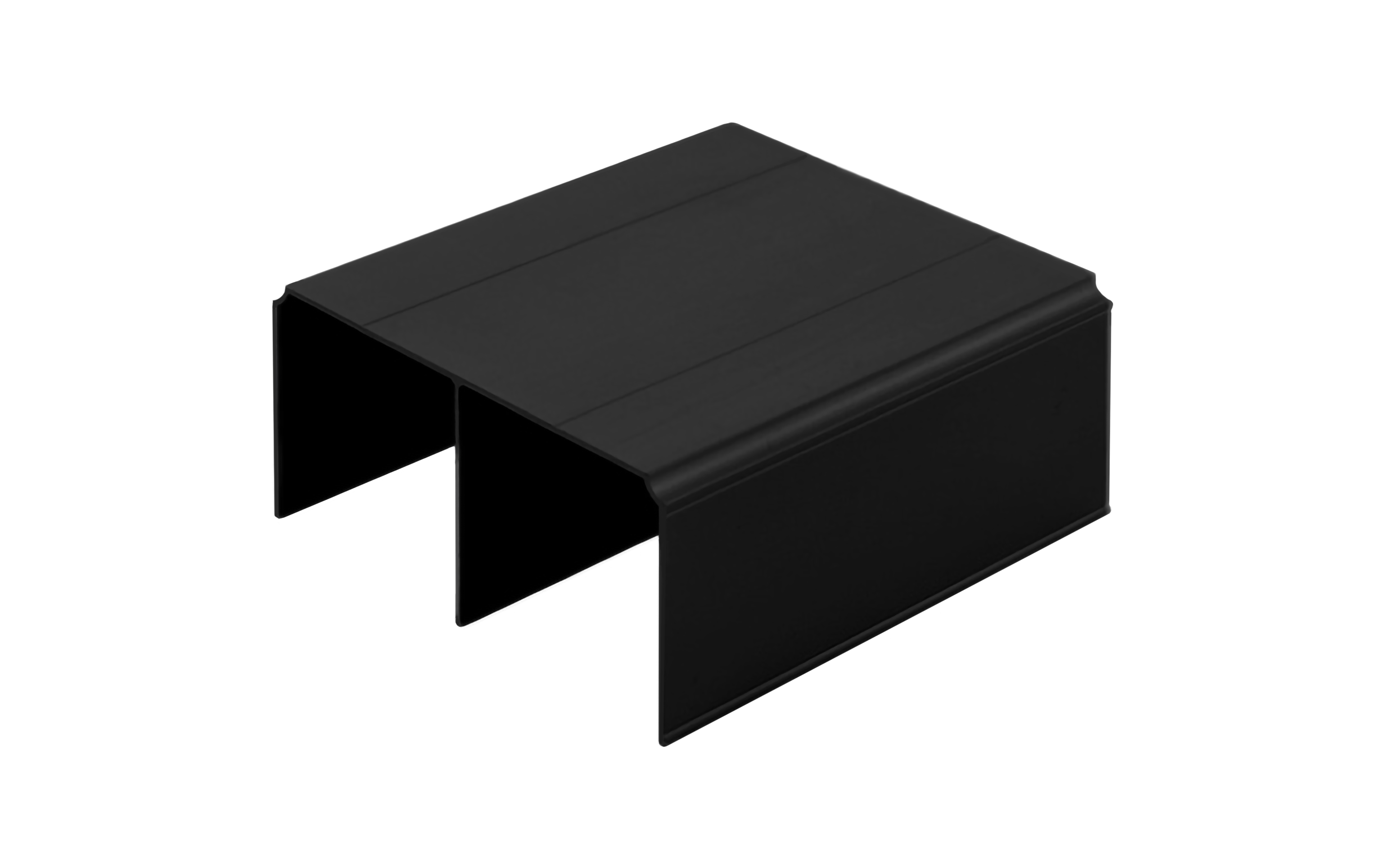 Zgornje vodilo Gemini,  dolžine 2350 mm, v črni barvi