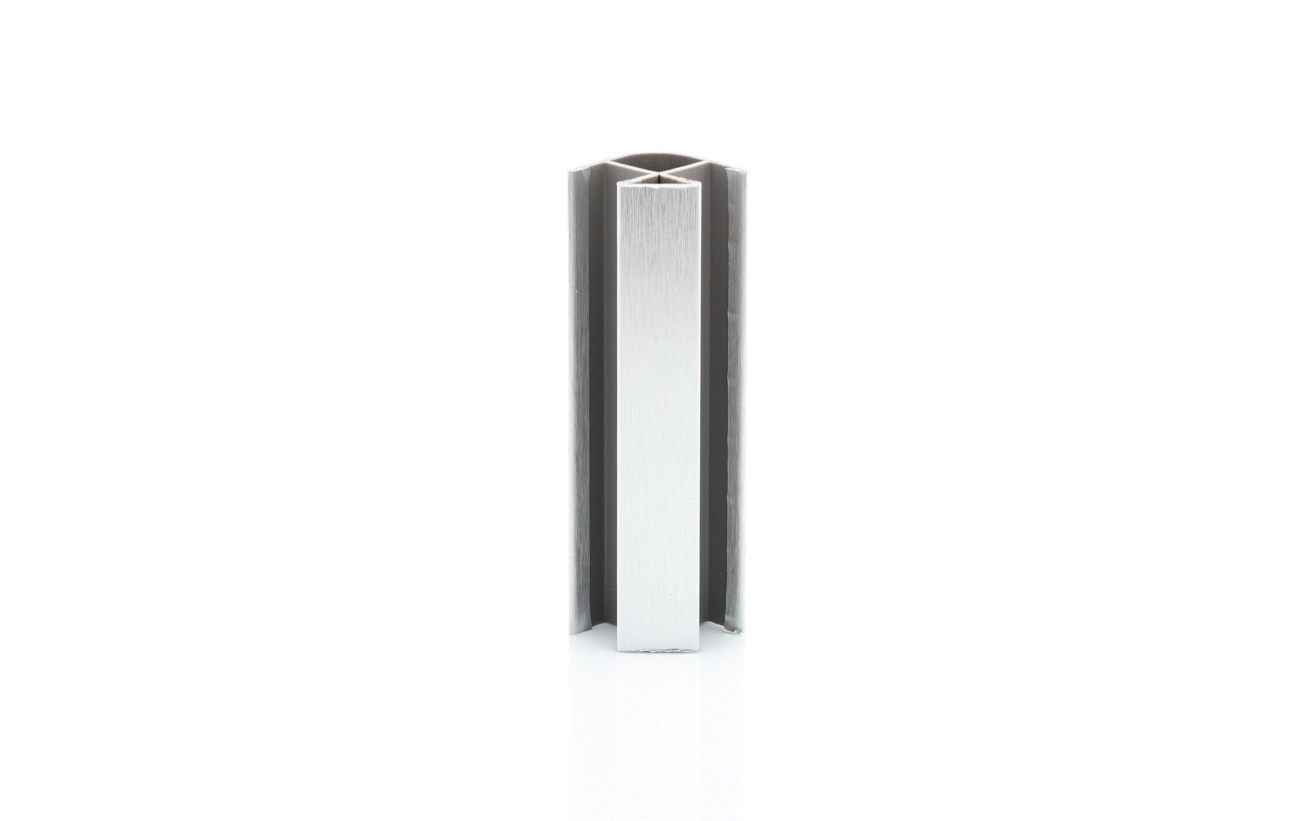 Vogalnik podnožja h=150 mm, 90°, R12 mm, aluminij saten