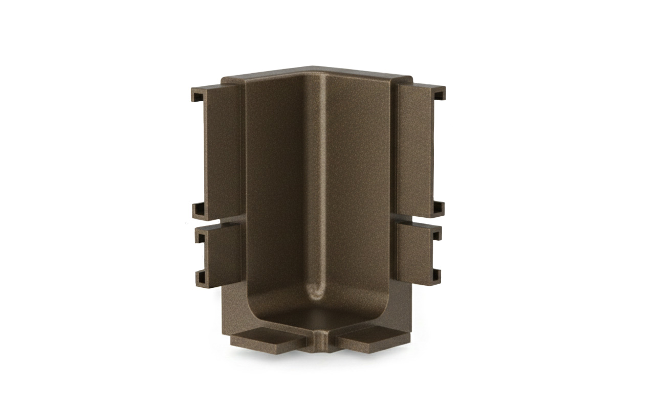 Internal corner for Gola Opes L profile, bronze, Type 1017E