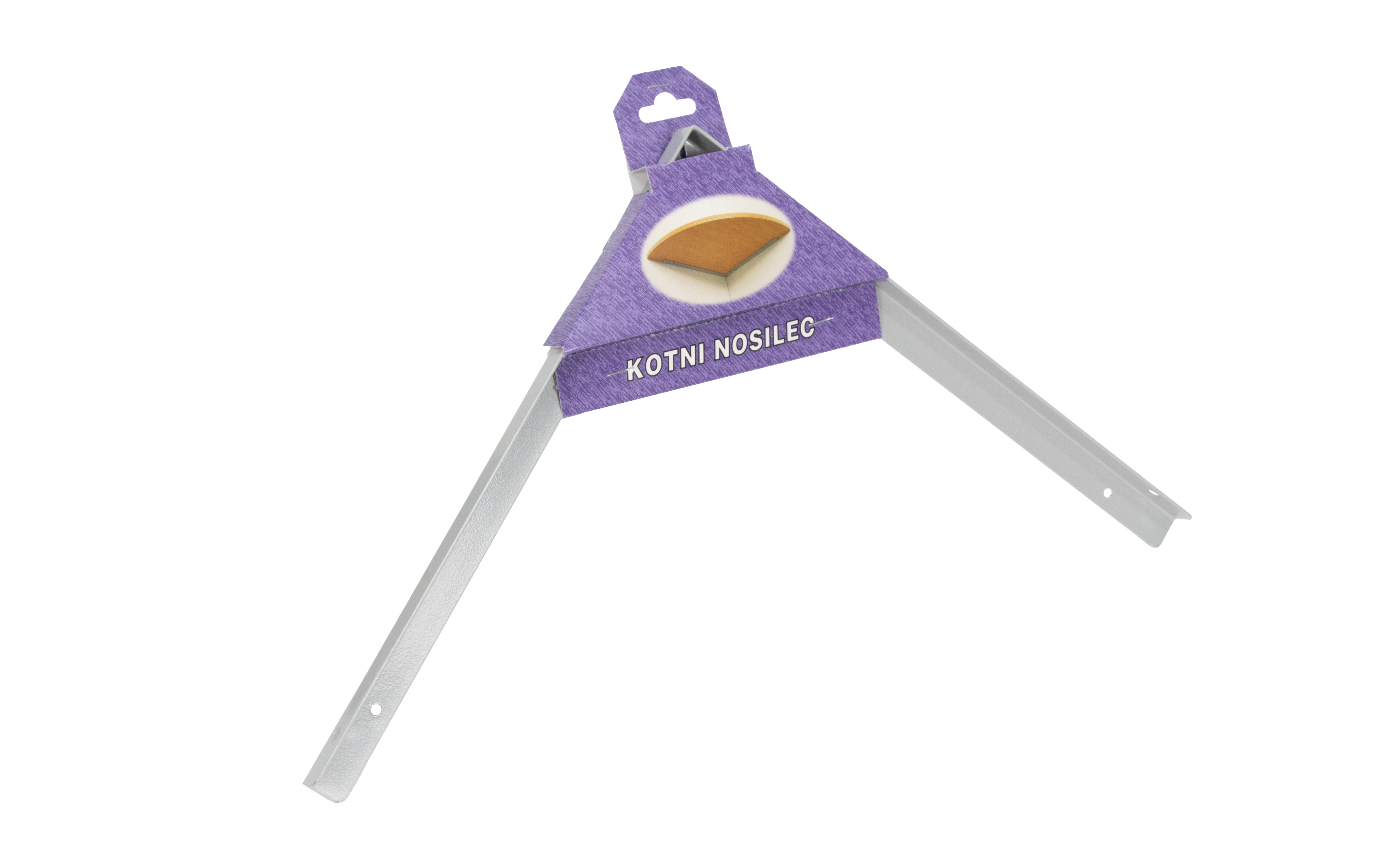 Konzola KN 350 mm, siva, RAL 9006