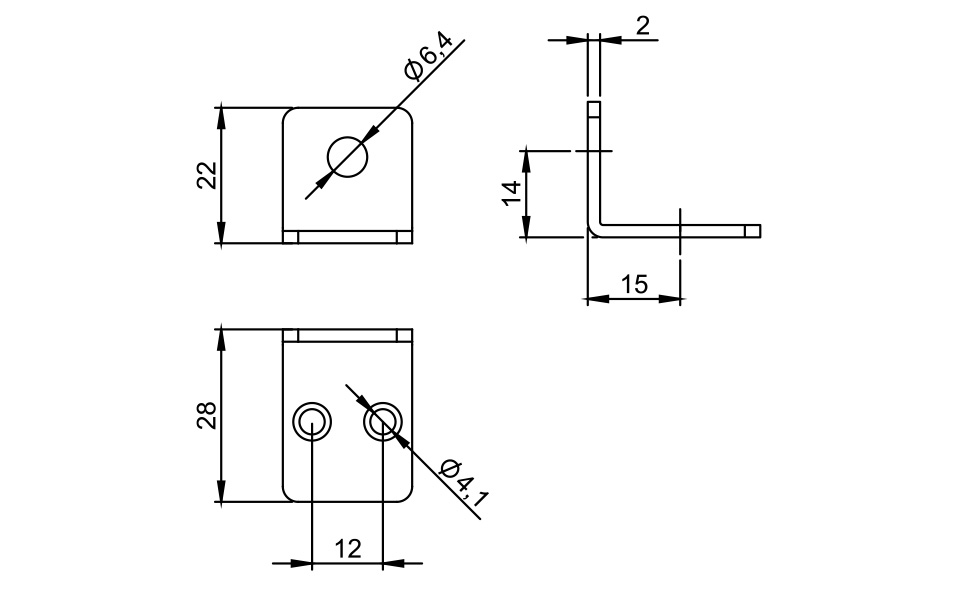 Kotnik pohištveni 22 x 28