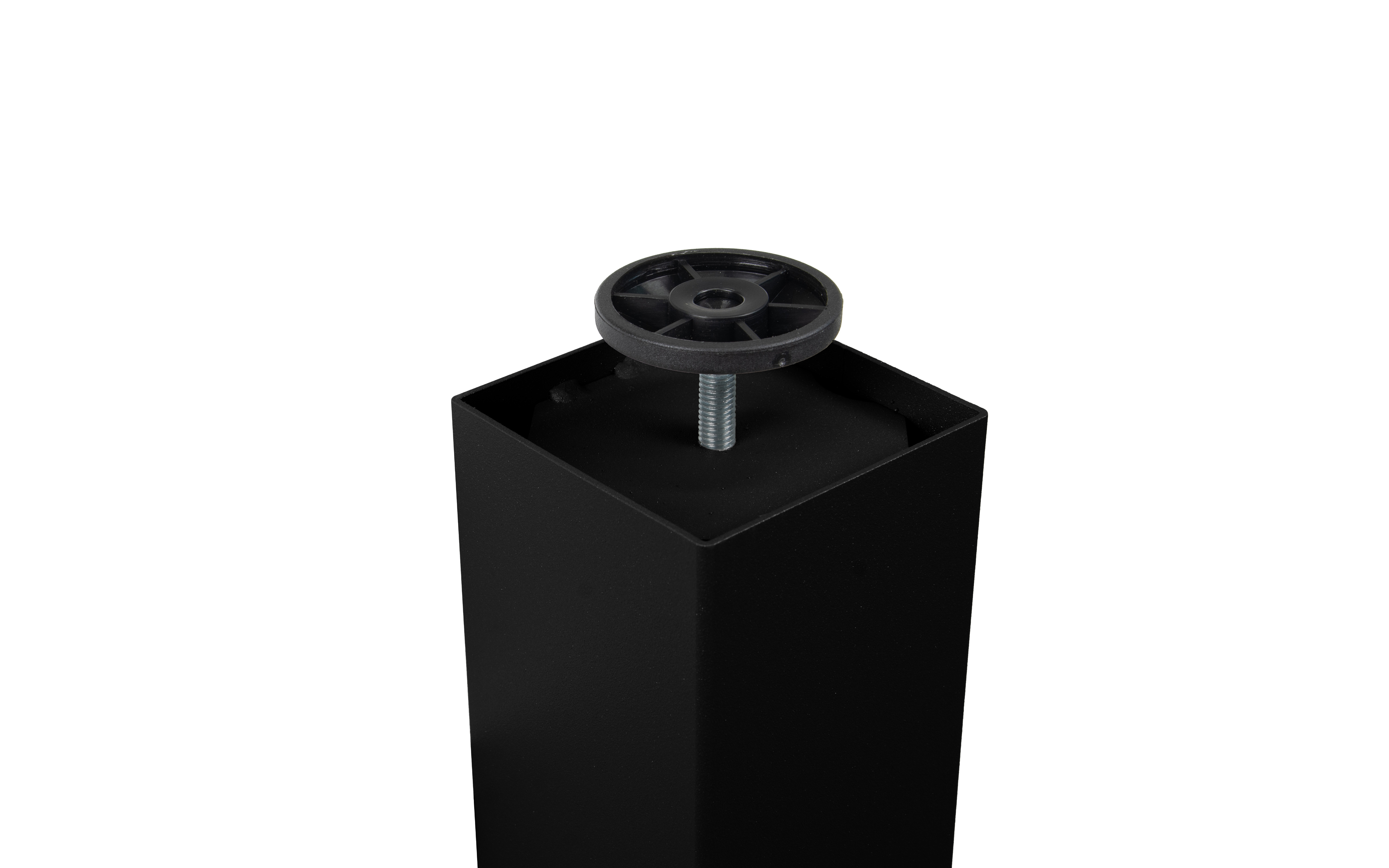 Table leg ALEXIS, 60 x 60 mm, black structure color Table leg ALEXIS, 60 x 60 mm, black structure color