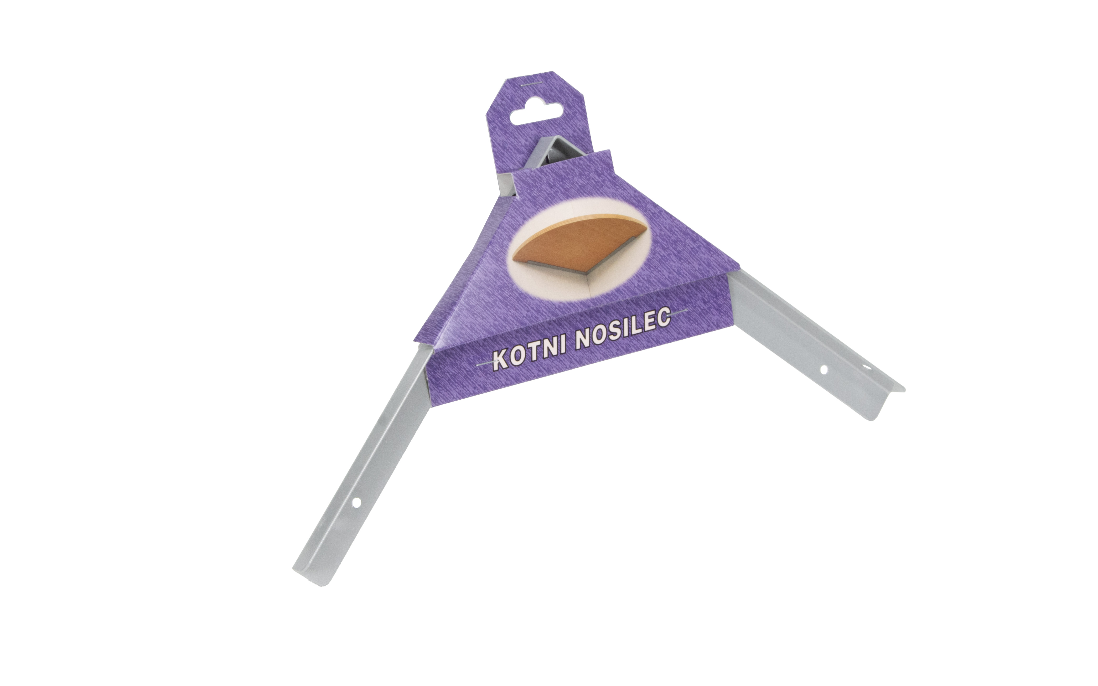 Konzola KN 250 mm, siva, RAL 9006