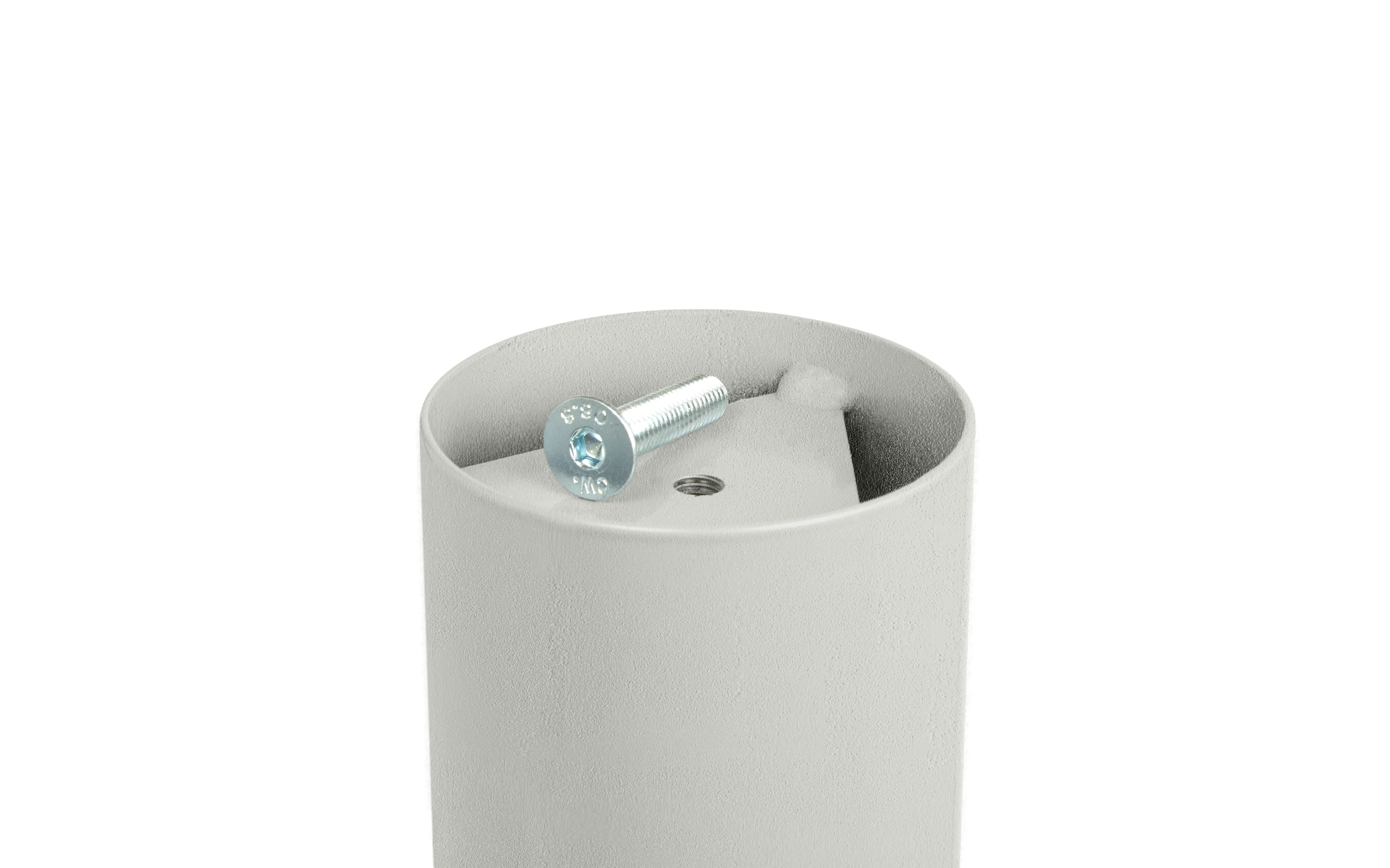 Steber MAXIS fi 80/705 mm, siva, RAL 9006 struktur