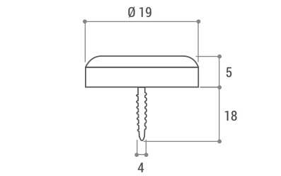 Telefit drsnik z vijakom fi 19