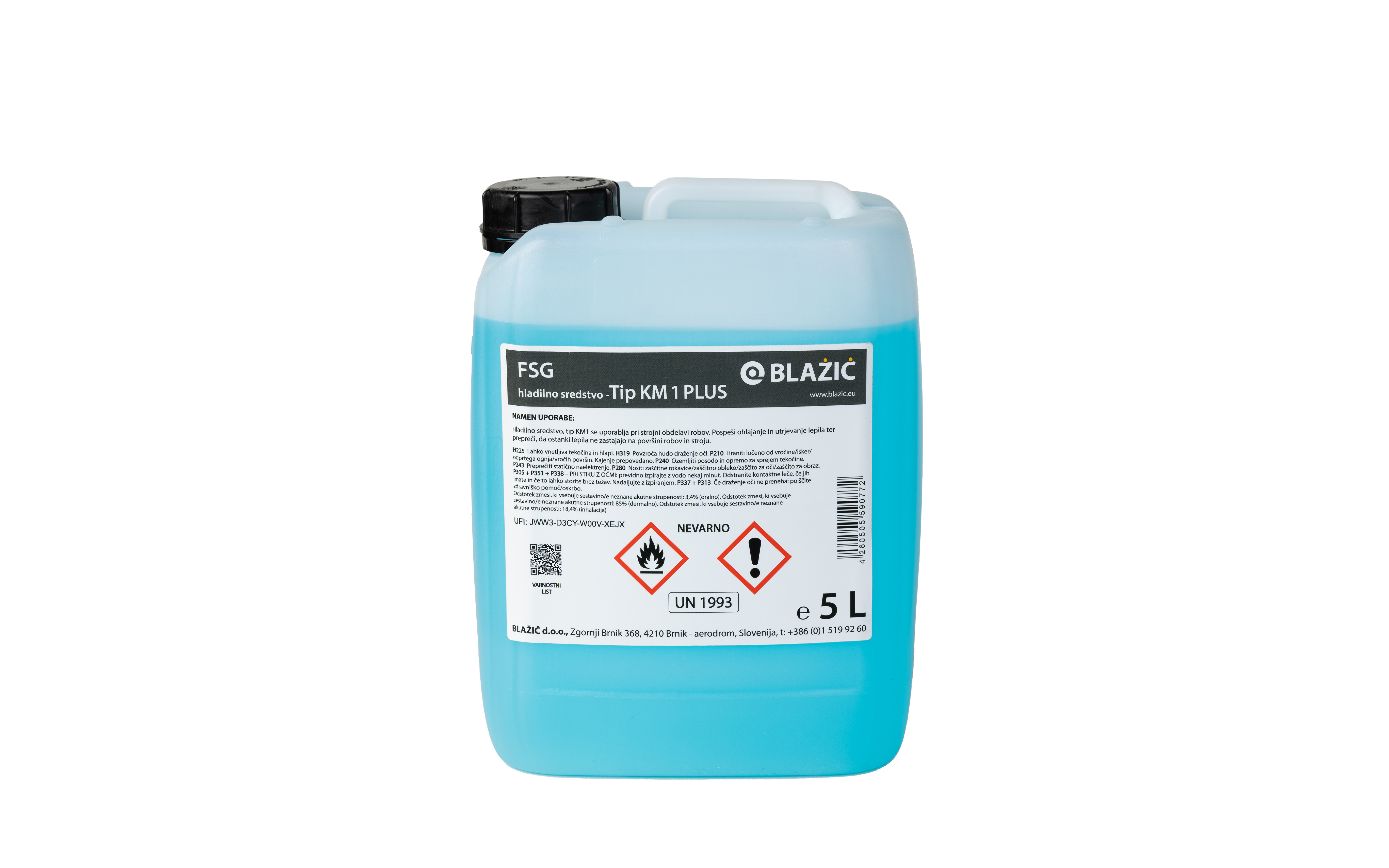 Coolant KM1, 5L, plastic bottle