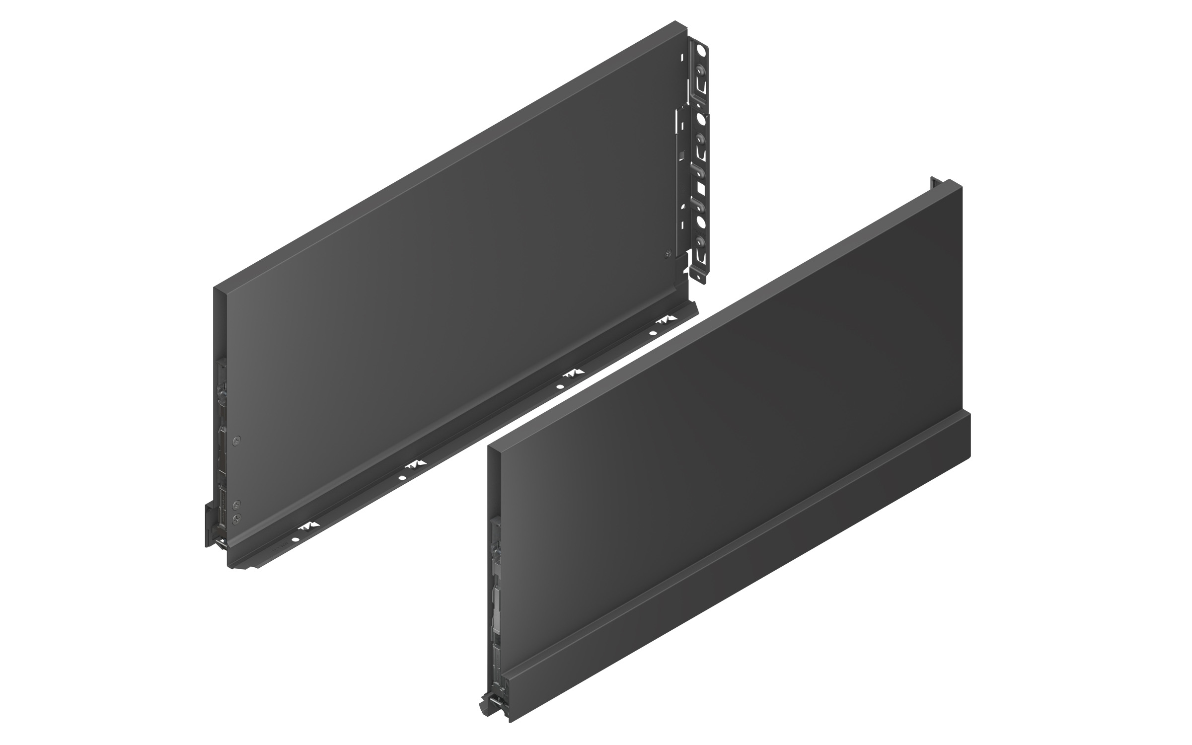 Drawer side Nova Pro Scala, height: 250 mm, length: 500 mm, STONE