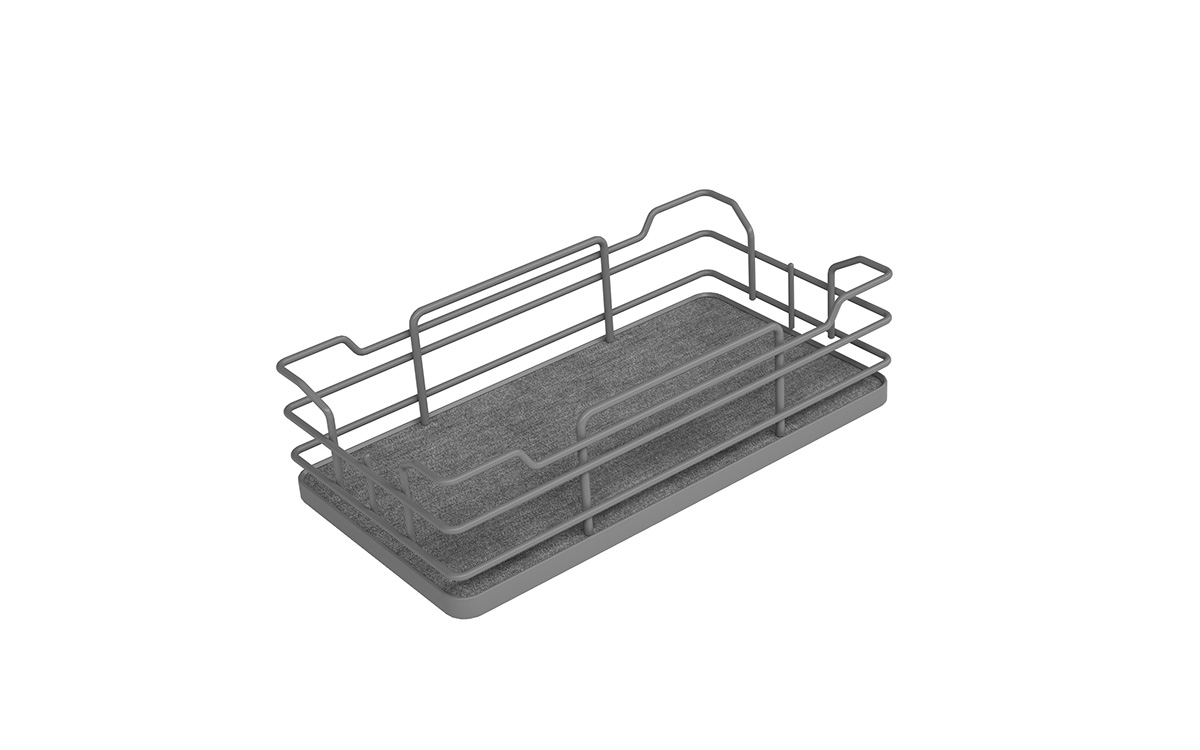 Set of pull-out larder baskets INFINITY LINE 30, anthracite (5 pieces)