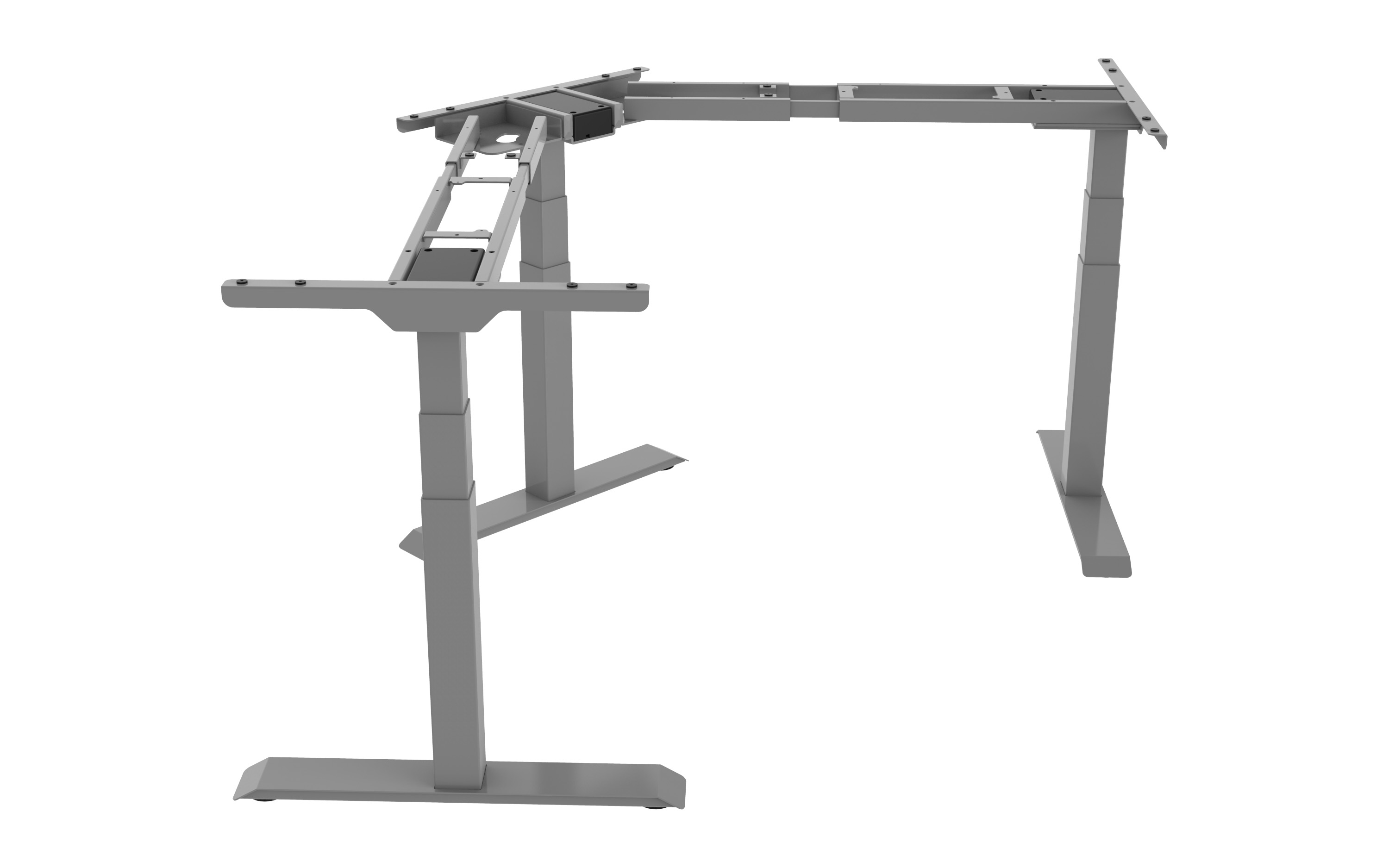 Mizno podnožje ET 223T (IB)-SL, siva RAL 7045, 580-1230 mm, nosilnost 150 kg